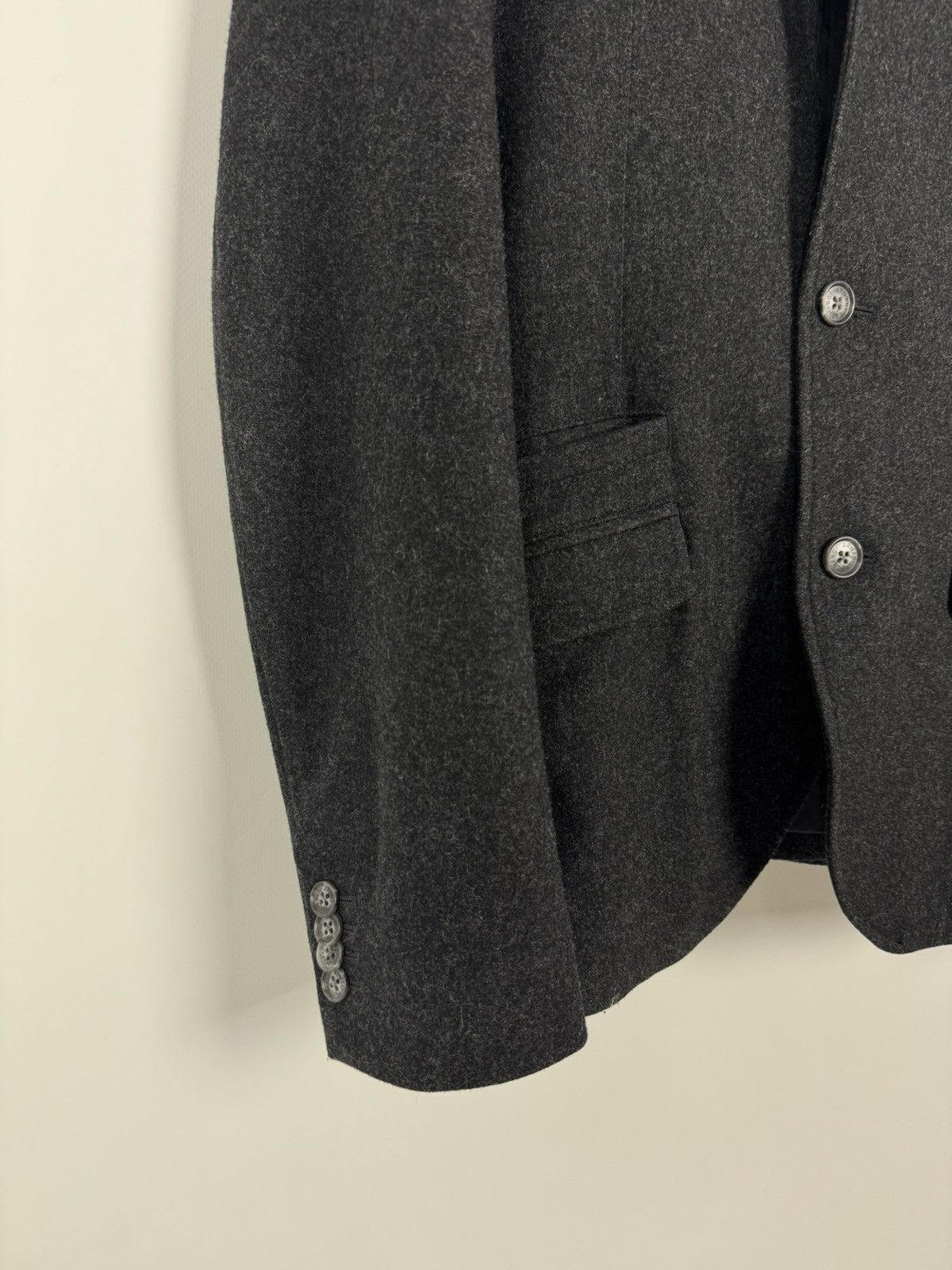 Armani Exchange Armani Exchange Wool Blend Leather Collar Blazer Jacket Size US S / EU 44-46 / 1 - 9 Thumbnail