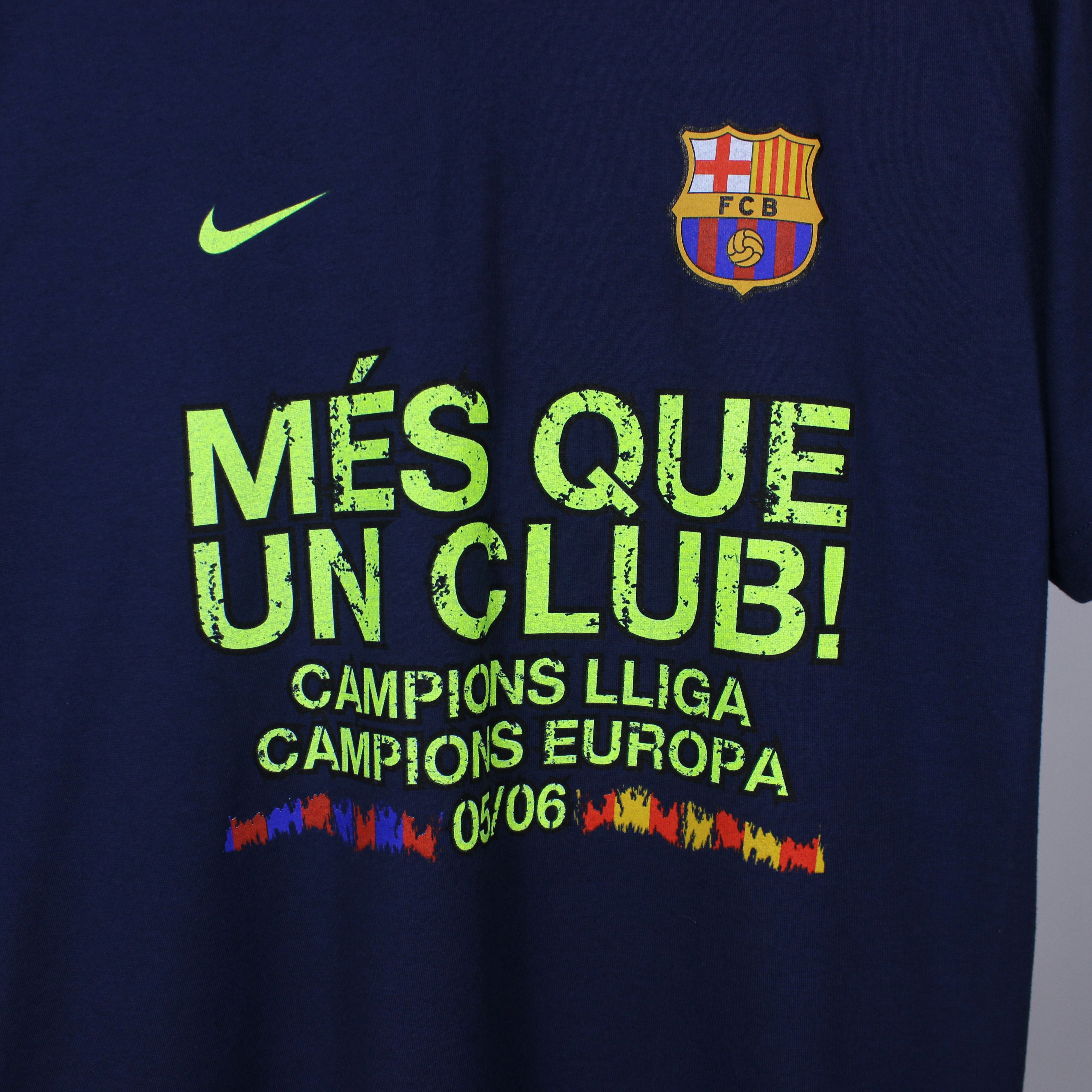 Nike Nike t shirt vintage short sleeve F.C barcelona club FCB Size US XL / EU 56 / 4 - 6 Thumbnail