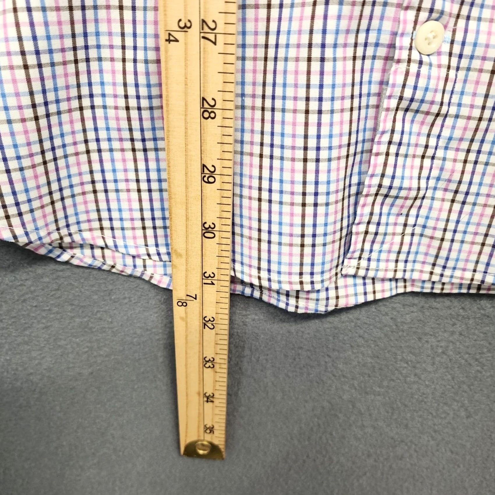 Peter Millar Peter Millar Shirt Mens 16 Regular Multicolor Plaid Long Sleeve Button Up Cotton Mens Dress Shirt Size US L / EU 52-54 / 3 - 7 Thumbnail