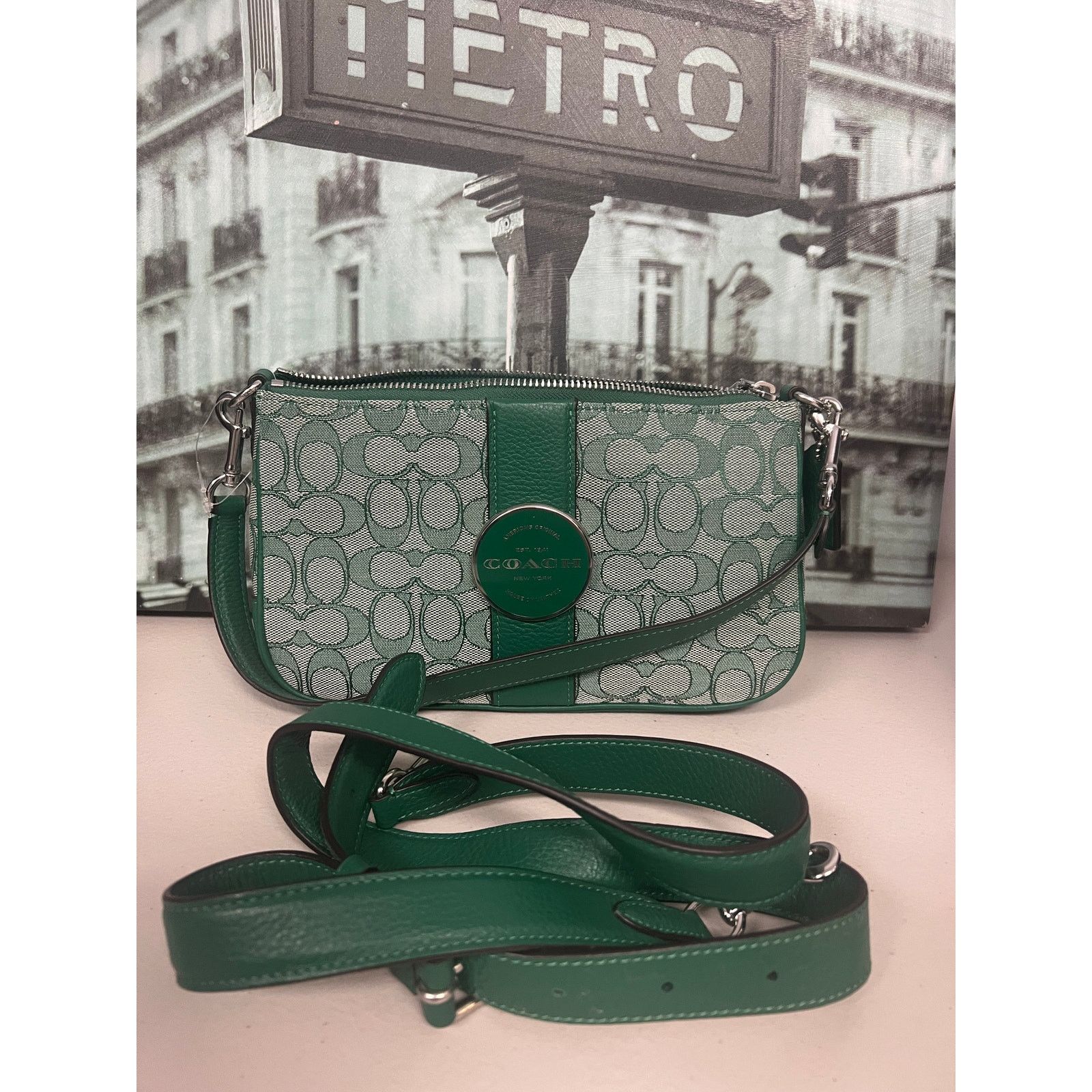 Coach Coach C8306 Lonnie Baguette crossbody In Signature Jacquard Size ONE SIZE - 2 Thumbnail