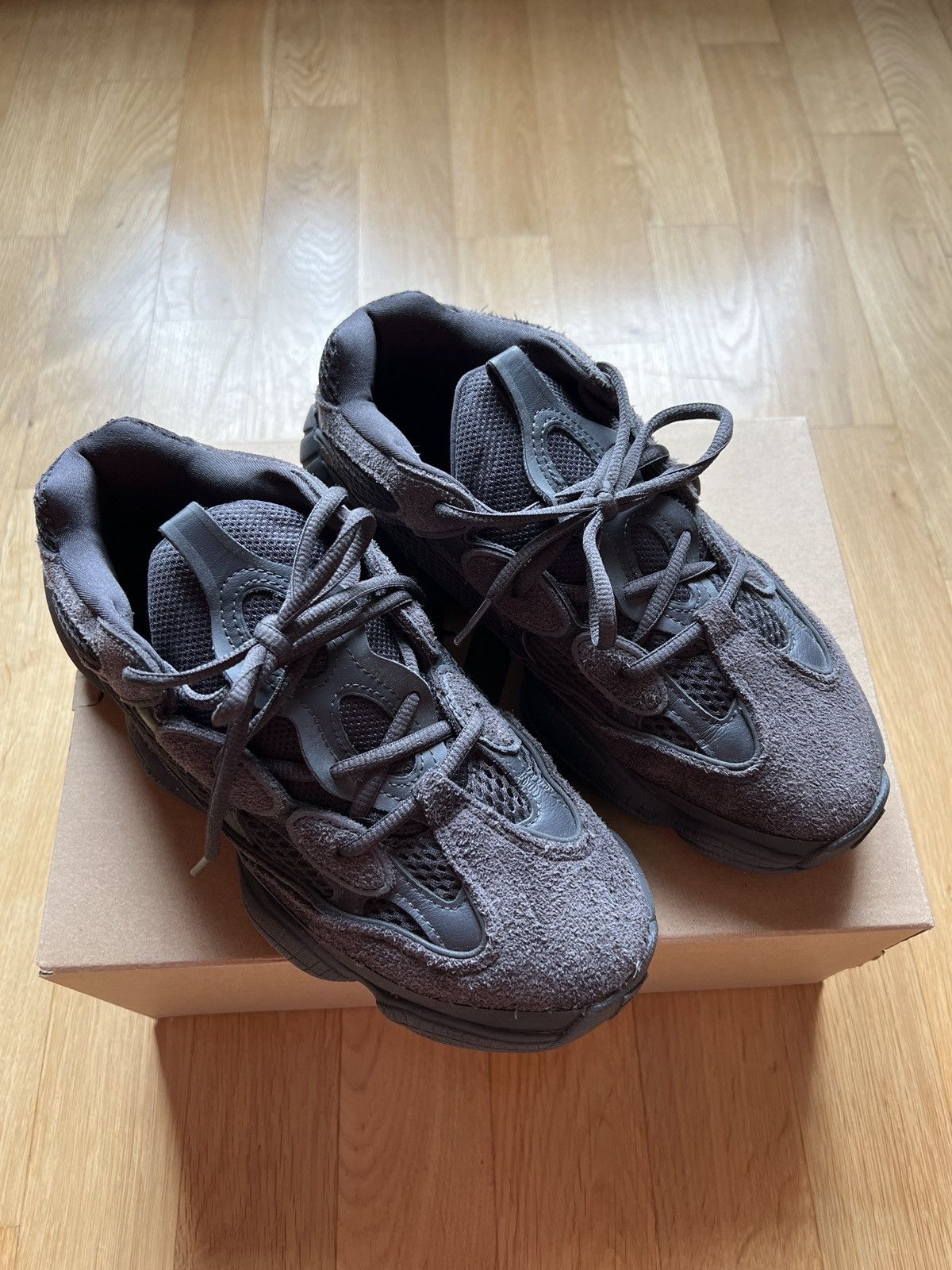 Adidas yeezy boost 500 black sneakers