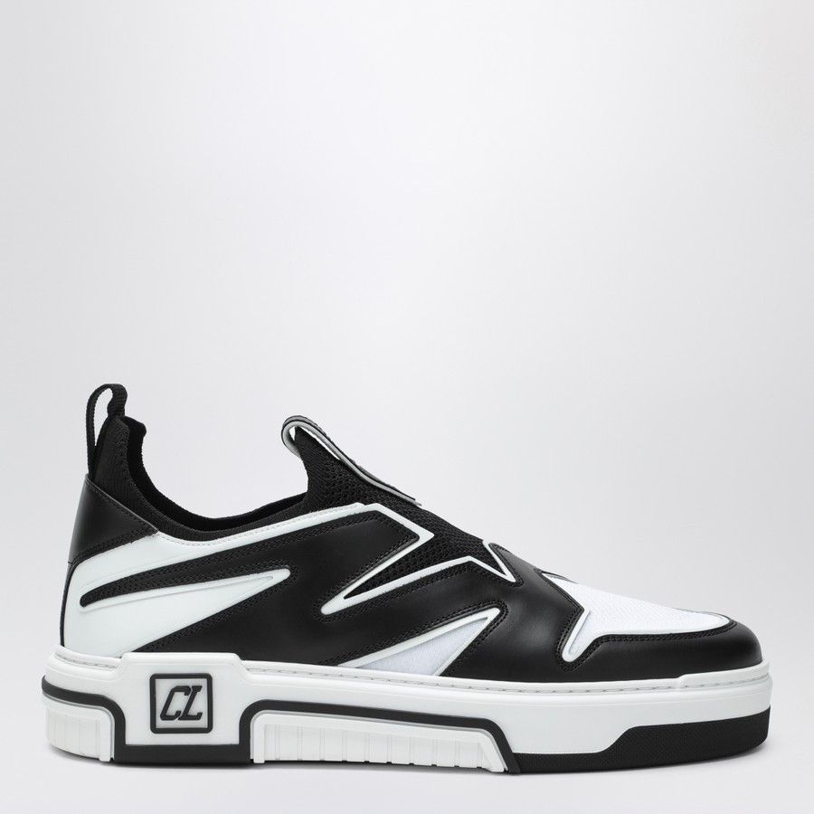 Christian Louboutin o1d2blof0226 Leather Sneakers in Black/White Size US 9 / EU 42 - 1 Thumbnail