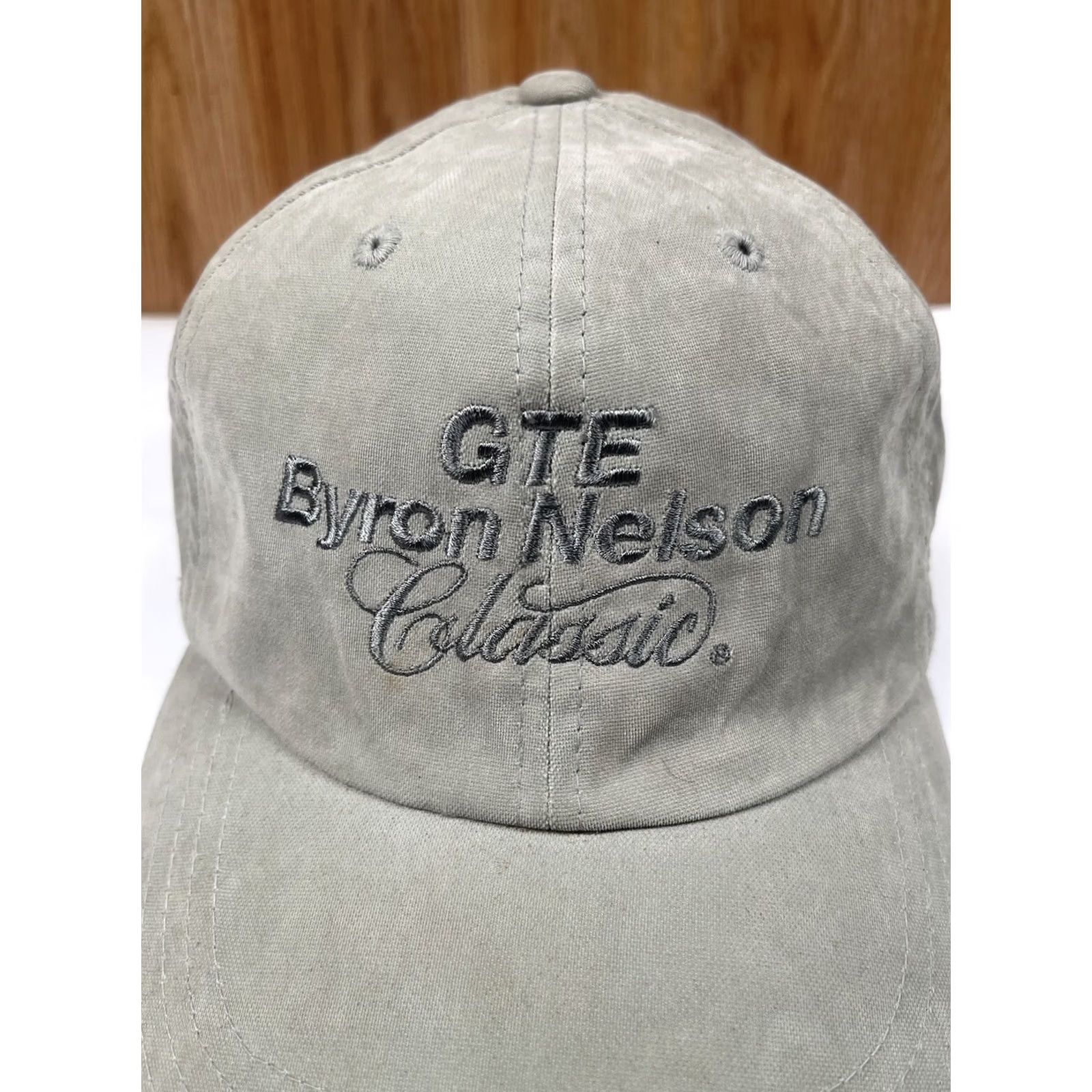 Imperial Imperial Golf Cap Adult Classic StrapBack Hat One Size Fits All Byron Nelson GTE Pink Gray Mens Size ONE SIZE - 3 Thumbnail