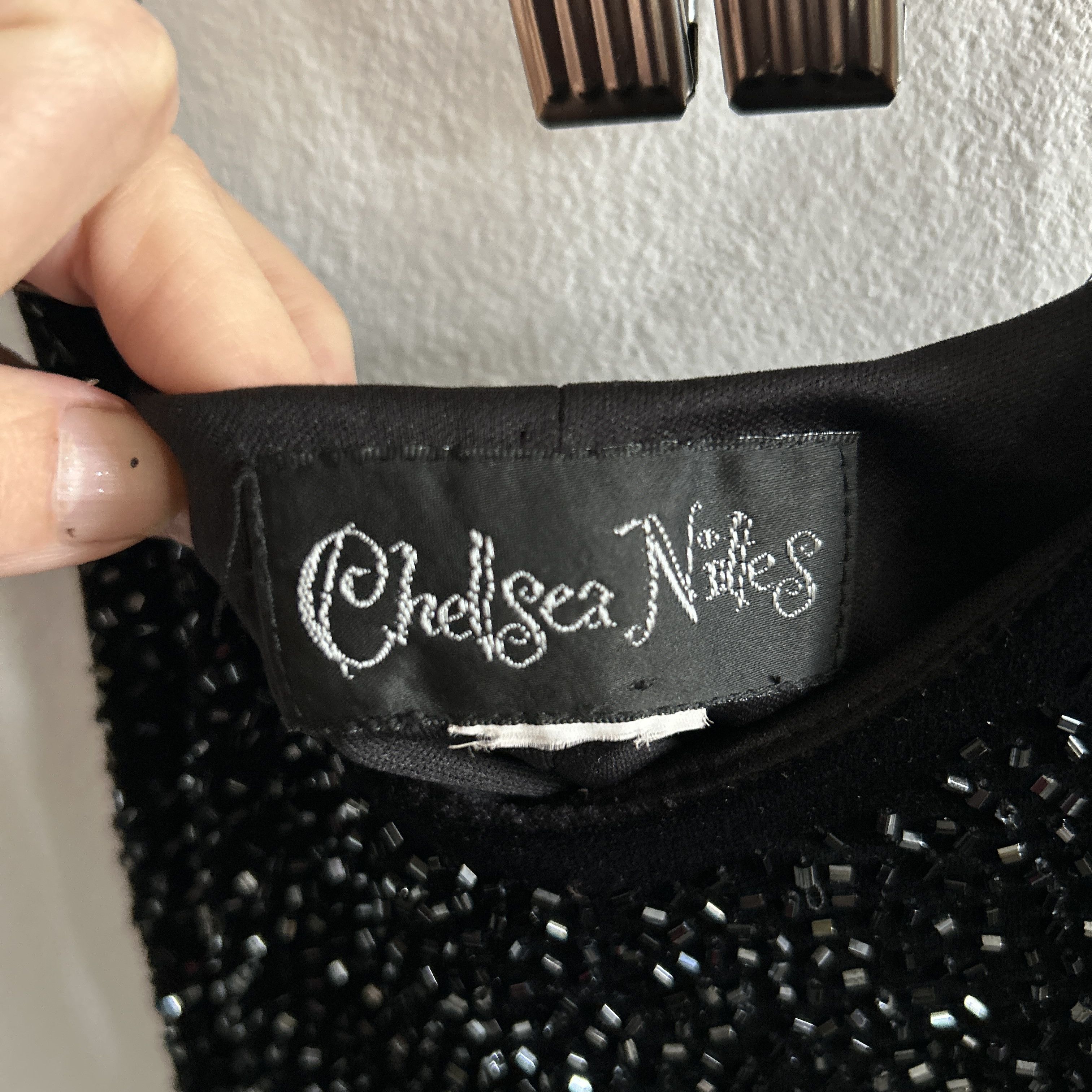 Vintage Vintage 90s Black Velvet Halter Dress Size L / US 10 / IT 46 - 10 Thumbnail
