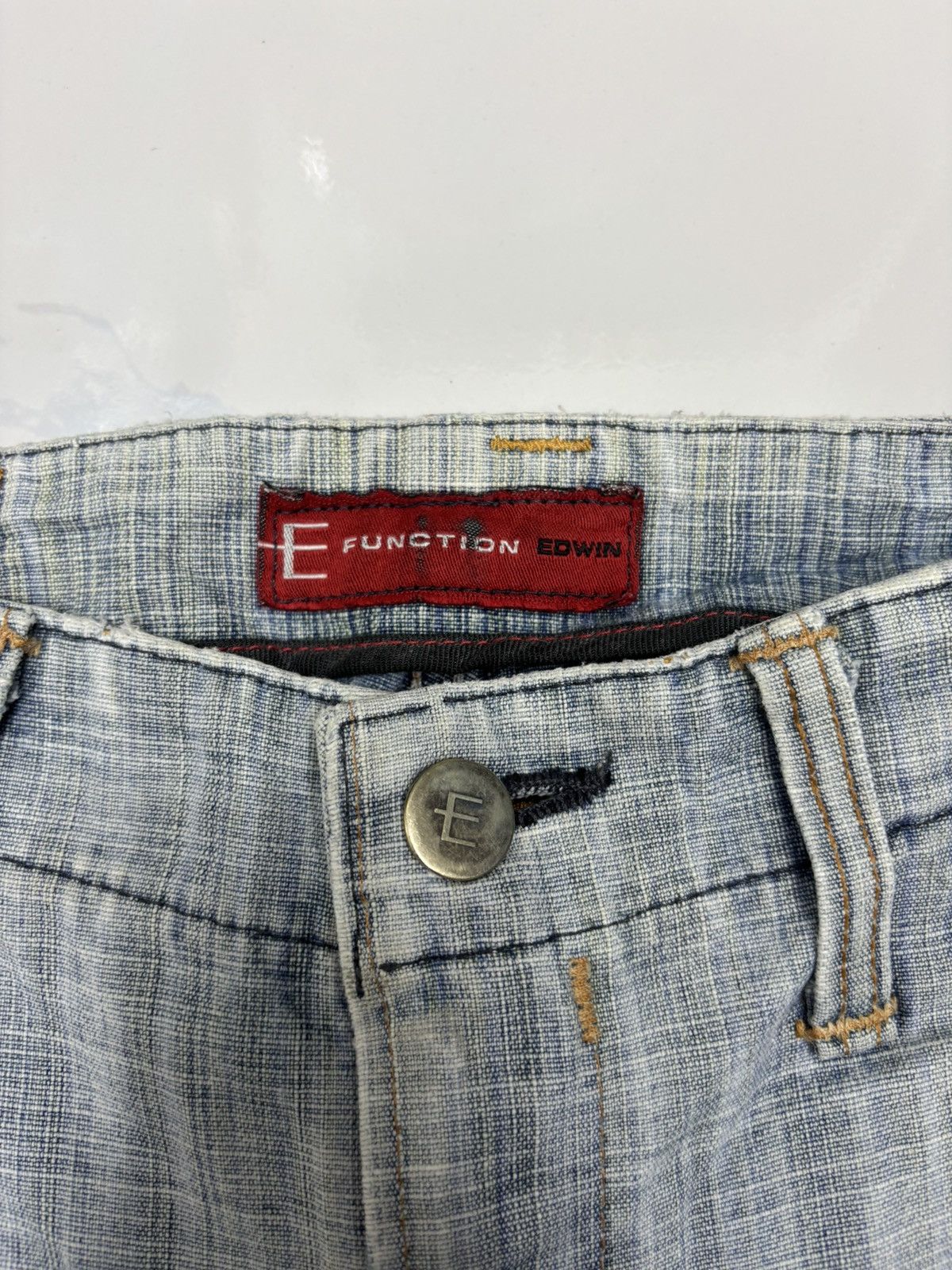Kapital Vintage Edwin Function Baggy Jeans Faded Distress Loose Size US 30 / EU 46 - 9 Thumbnail