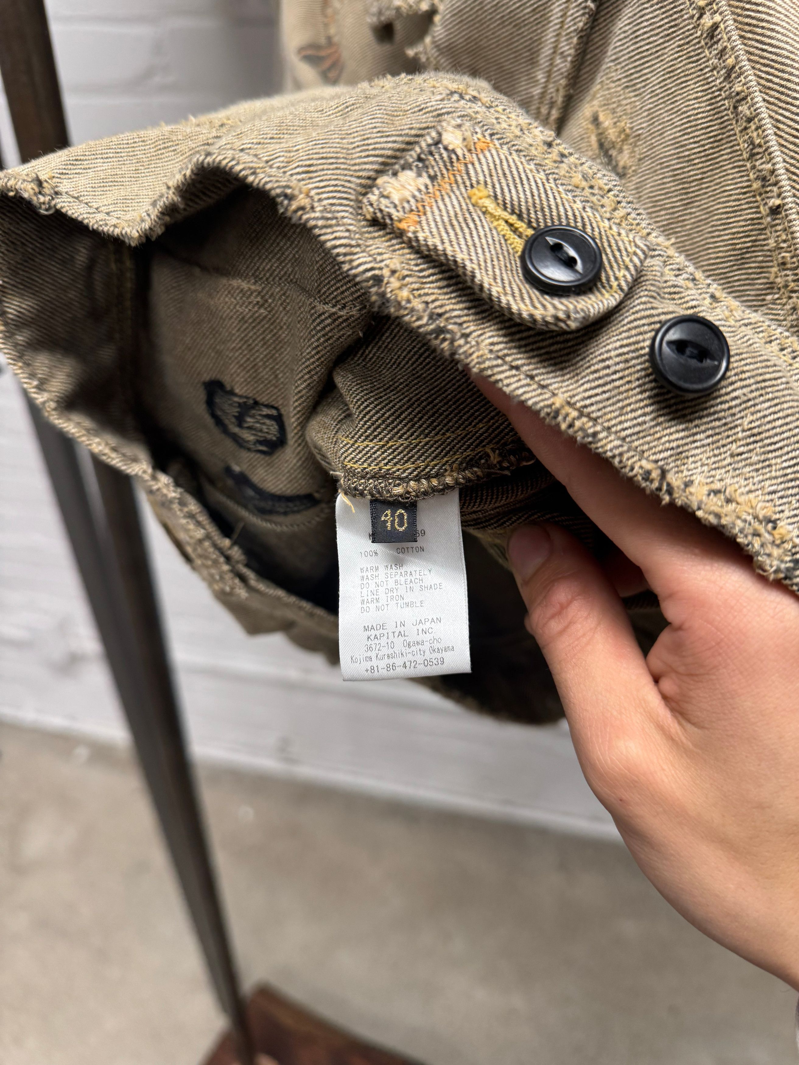 Kapital Kapital ‘Boro Repaired’ Distressed Tribal Denim Trucker Jacket Size US S / EU 44-46 / 1 - 5 Thumbnail