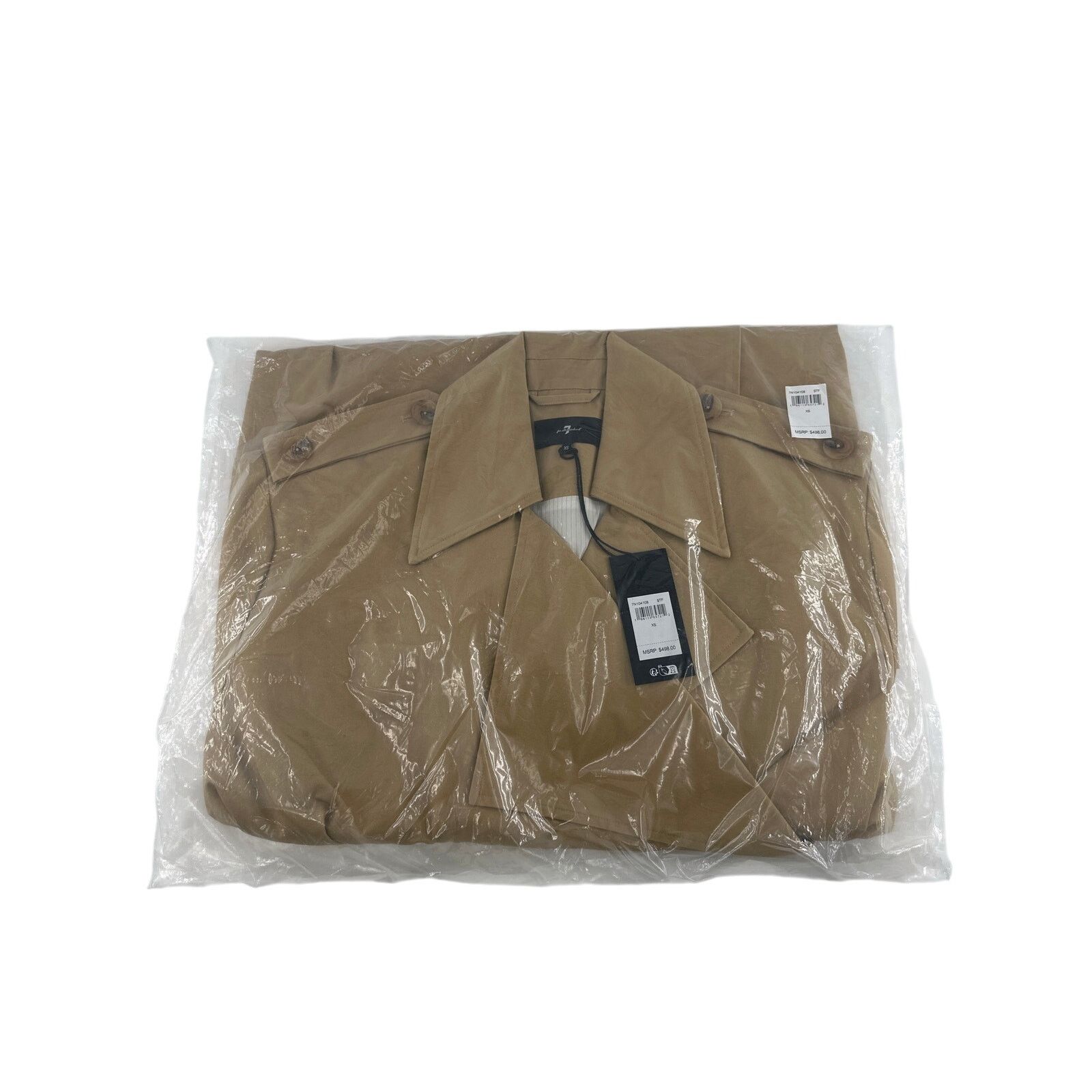 7 For All Mankind 7 For All Mankind Women's Stratford Oversized Cape Trench XS Size XS / US 0-2 / IT 36-38 - 4 Thumbnail