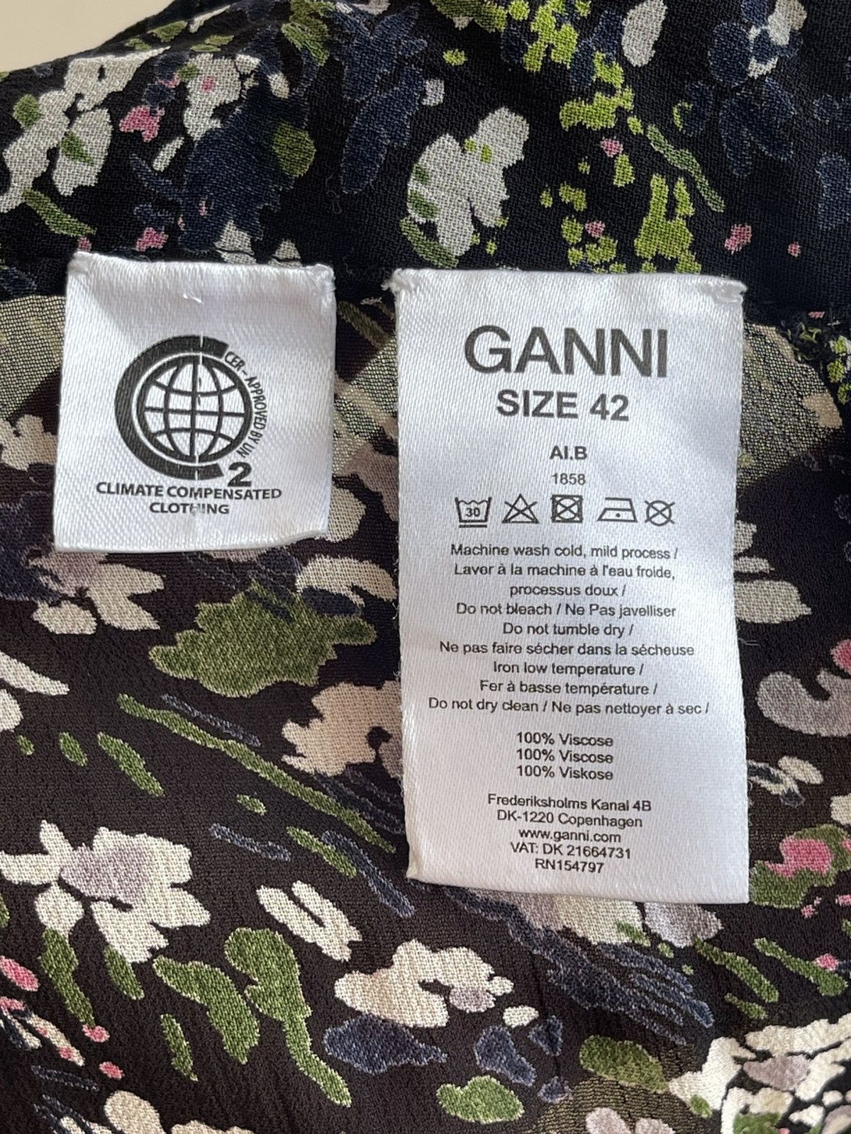 Ganni Ganni Georgette Sheer Floral Print Viscose Maxi Skirt FW19 Size 32" / US 10 / IT 46 - 14 Thumbnail