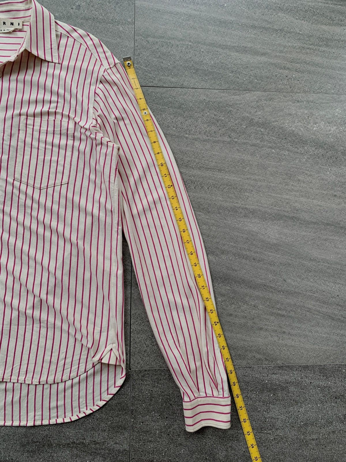 Marni FREE TAX! Striped Cotton Cloth Shirt Size US M / EU 48-50 / 2 - 12 Thumbnail
