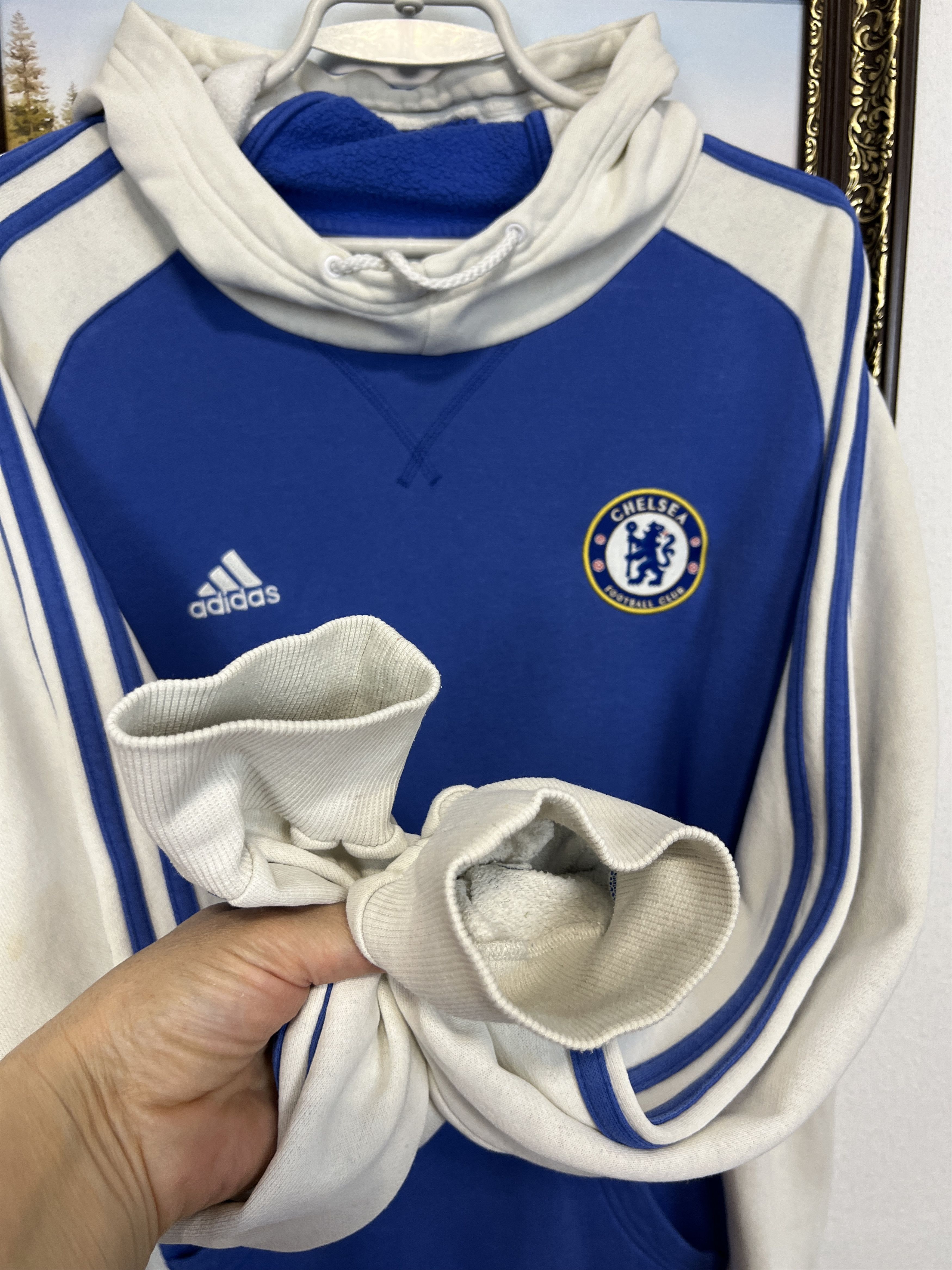 Adidas Vintage Chelsea Football Jacket Soccer Track Top Hoodie Size US S / EU 44-46 / 1 - 5 Thumbnail