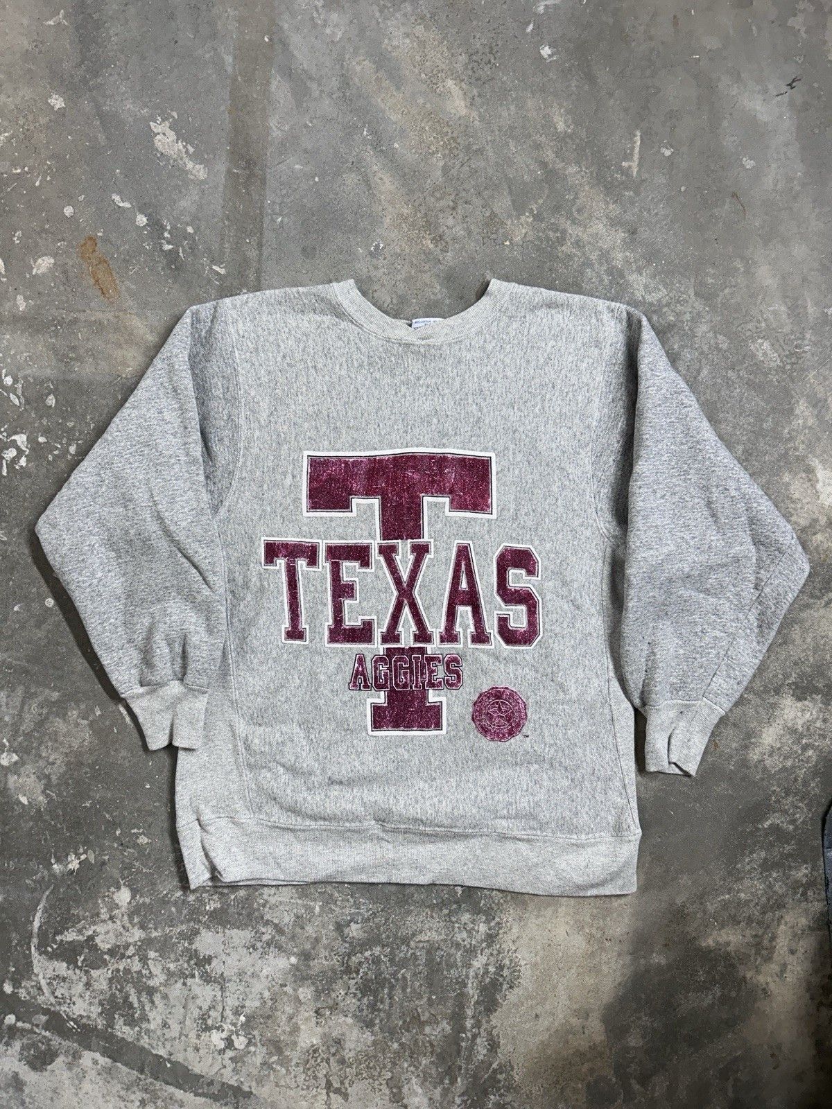 Hanes Vintage 90’s Texas Aggies Uni Reverse Weave Sweatshirt Size US XL / EU 56 / 4 - 1 Thumbnail