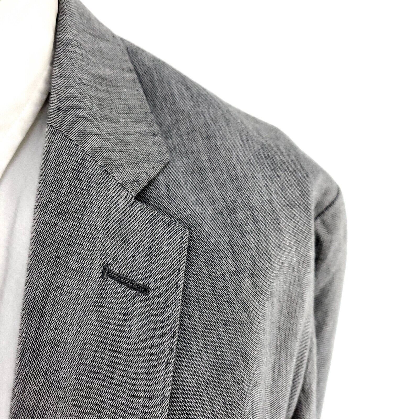 J.Crew J Crew Ludlow Cotton 2 Button 2 Piece Suit 38R Gray Sharkski Size 38R - 2 Thumbnail