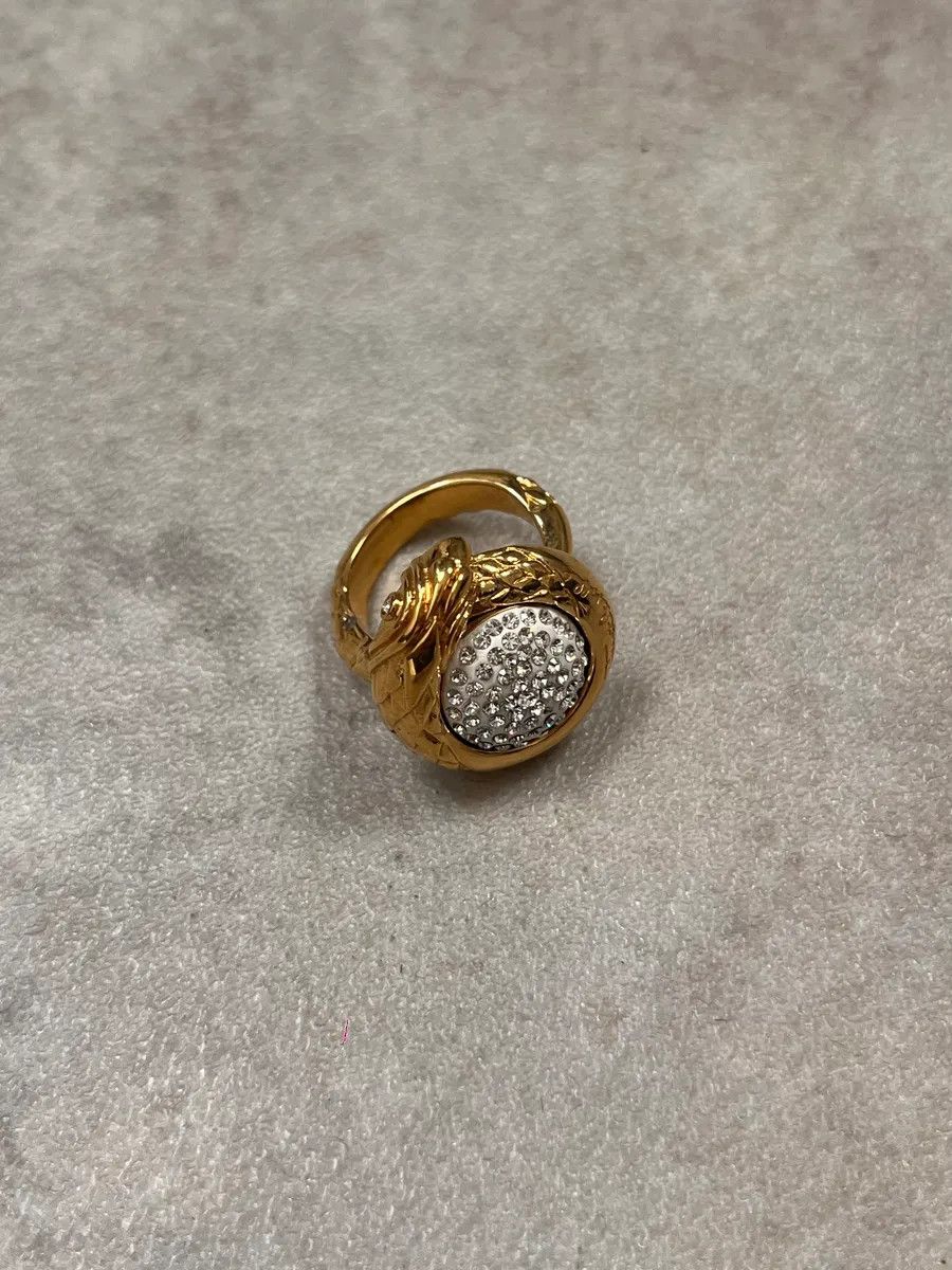 Roberto Cavalli 2010s Cavalli Snake Gold & Silver Color Ring Size ONE SIZE - 3 Thumbnail
