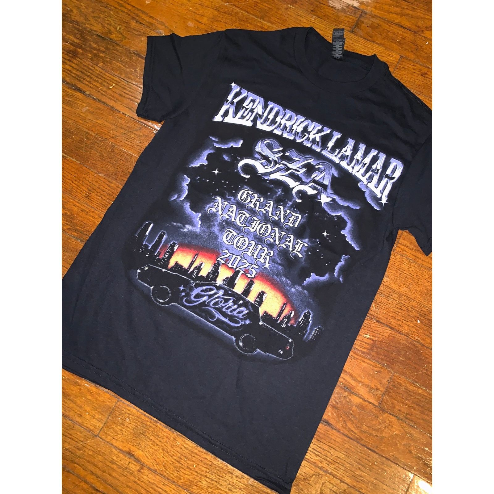 Band Tees Kendrick Lamar SZA Grand National Tour 2025 T Shirt Black S Size US S / EU 44-46 / 1 - 5 Thumbnail