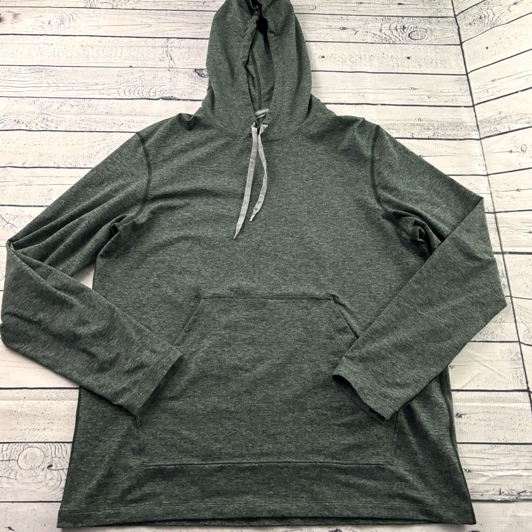 Lululemon Lululemon Soft Jersey Pullover Hoodie Men's L Green Size US L / EU 52-54 / 3 - 2 Thumbnail