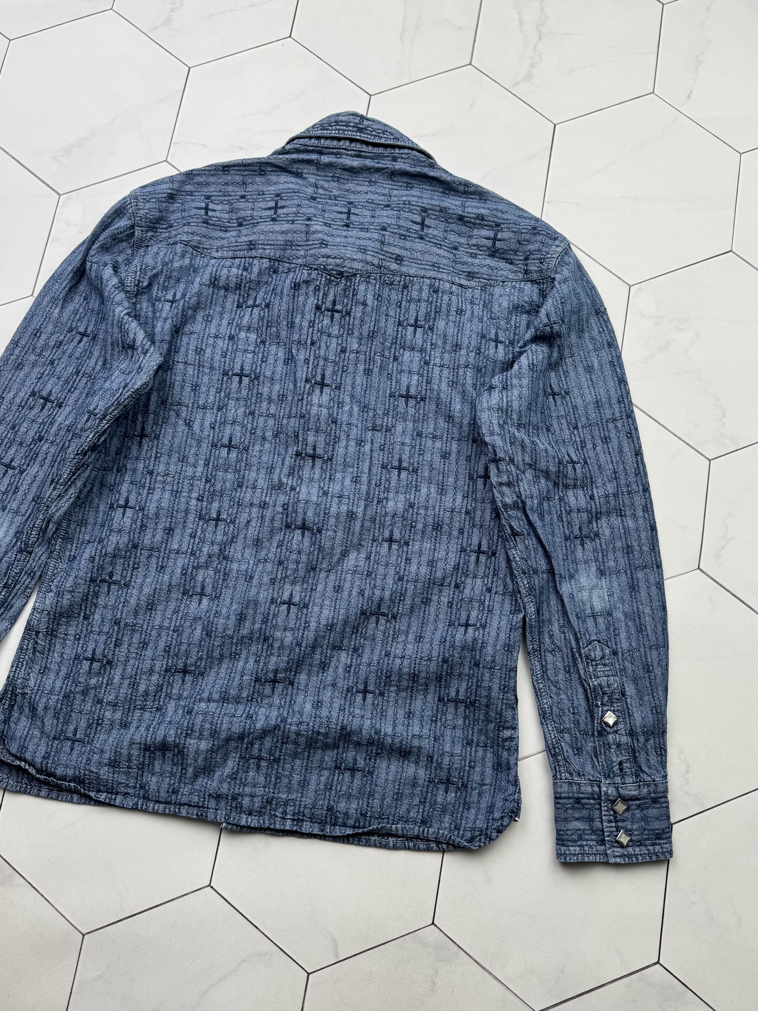 The Flat Head The Flat Head Vintage Made in Japan Denim Shirt (B266) Size US S / EU 44-46 / 1 - 16 Thumbnail