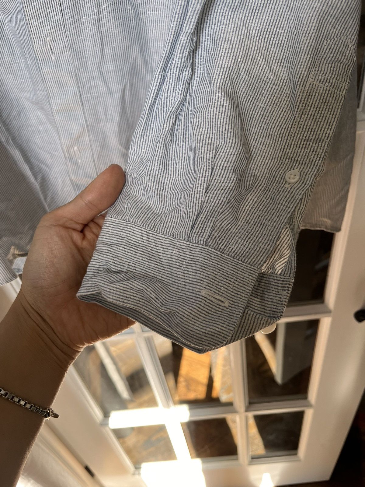 Muji China collar shirt Size US L / EU 52-54 / 3 - 5 Thumbnail
