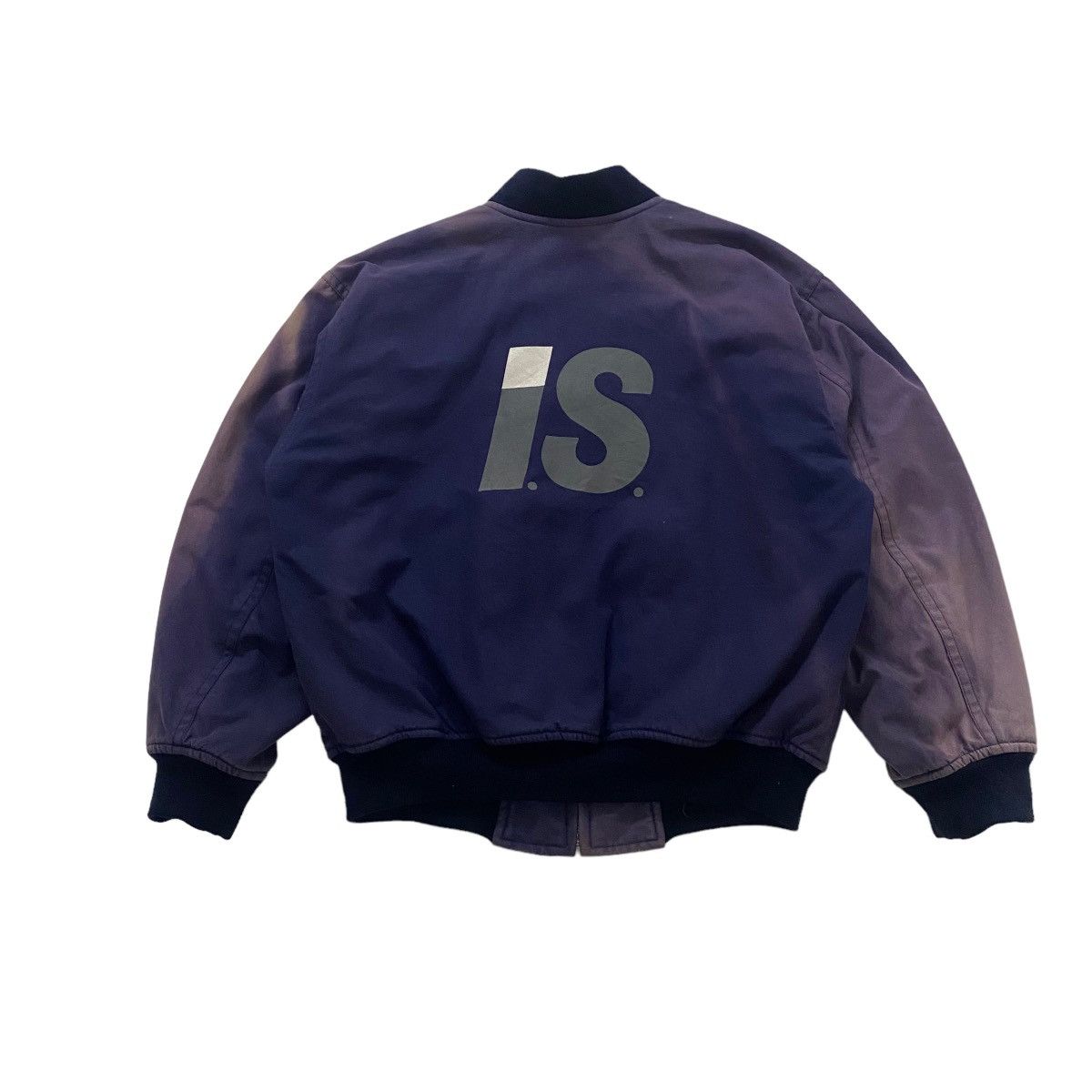 image of Sun Faded 80's Issey Miyake Bomber Jacket in Navy, Men's (Size Medium)
