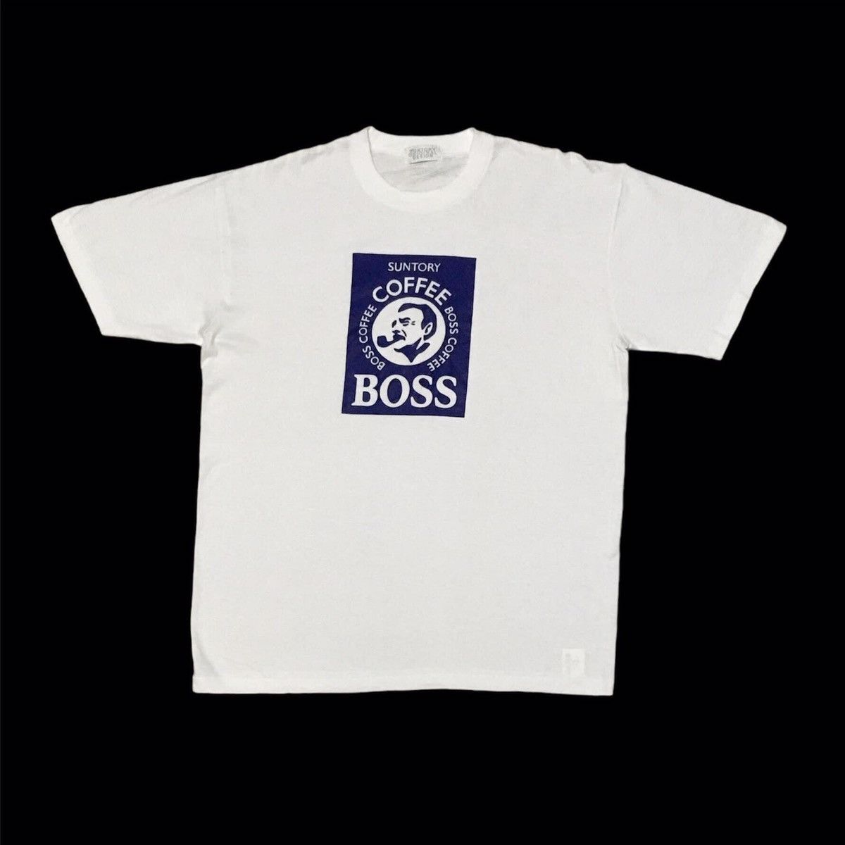 image of Vintage Boss Coffee in White, Men's (Size Medium)