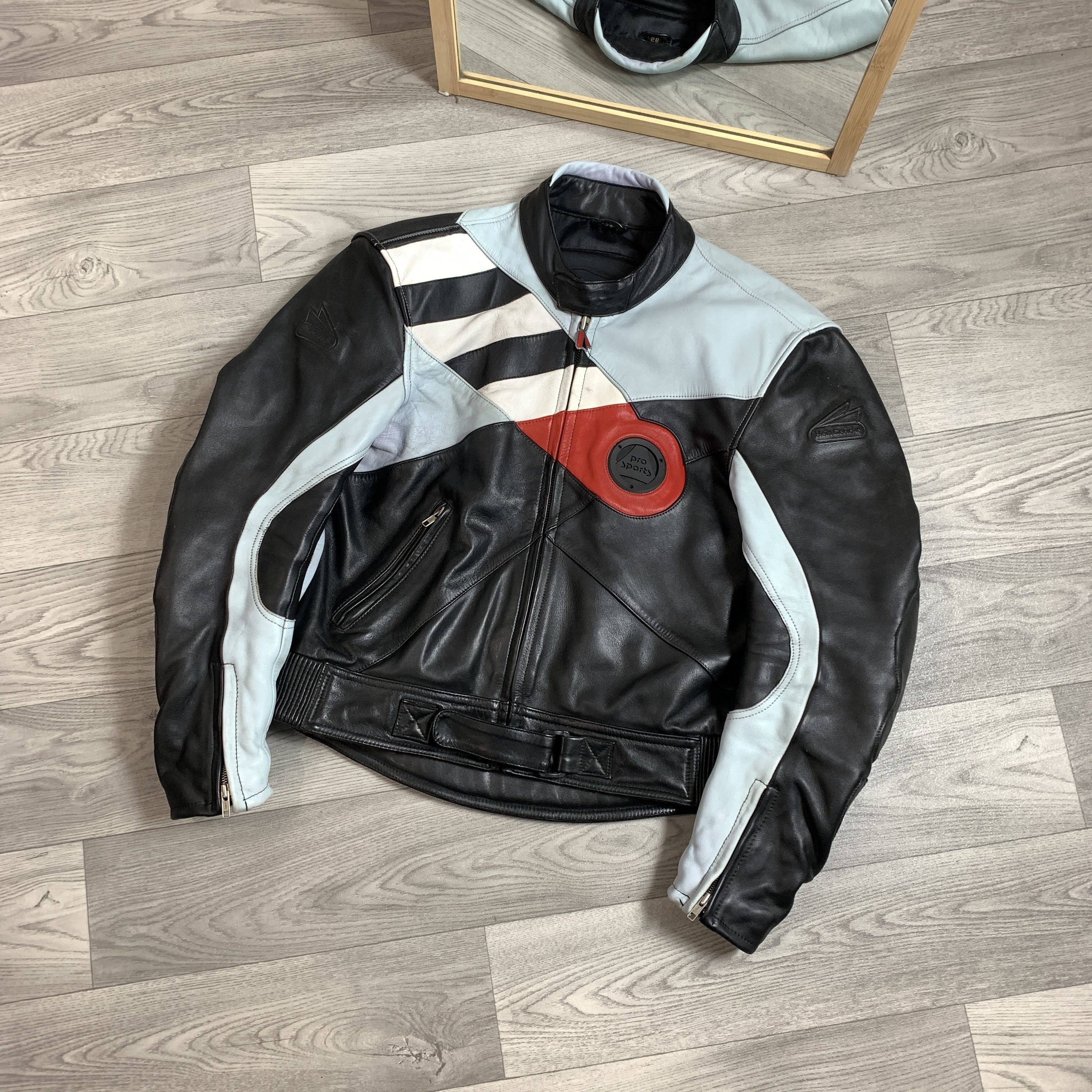 Hein Gericke Vintage Hein Gericke Pro Sports Moto Biker Leather Jacket L Size US L / EU 52-54 / 3 - 11 Thumbnail