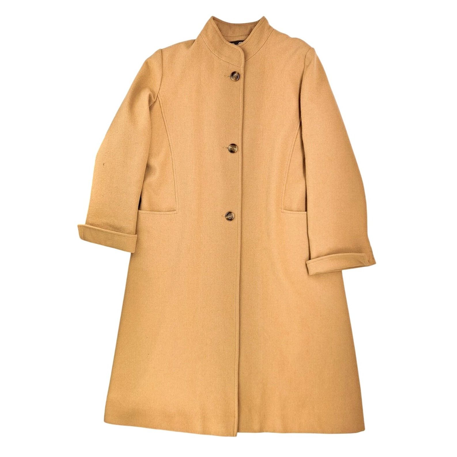 Wilson Vintage Gino Rossi For Wilson Camel Hair Coat Women Size 12 Size XL / US 12-14 / IT 48-50 - 2 Thumbnail