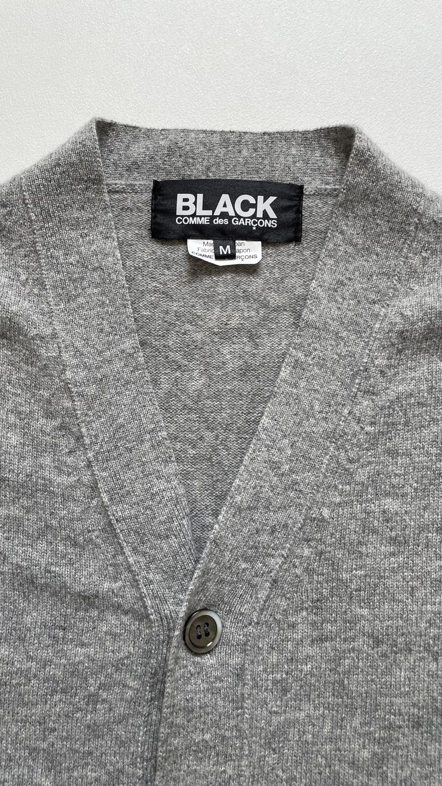 Comme des Garcons Gray / Black Dip Dyed Hem Cardigan Size US M / EU 48-50 / 2 - 4 Thumbnail