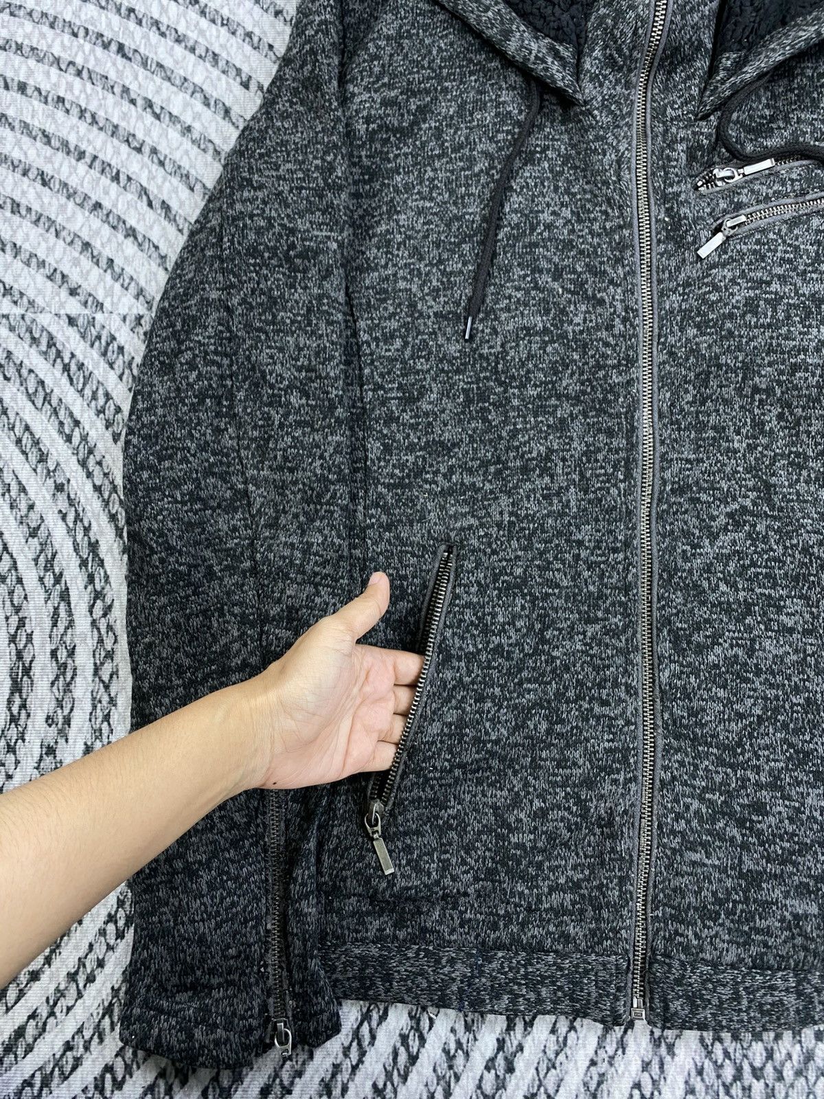 Mossimo Vintage Mossimo Gothic Style Fleece Zipper Hoodie Jacket Size US M / EU 48-50 / 2 - 7 Thumbnail