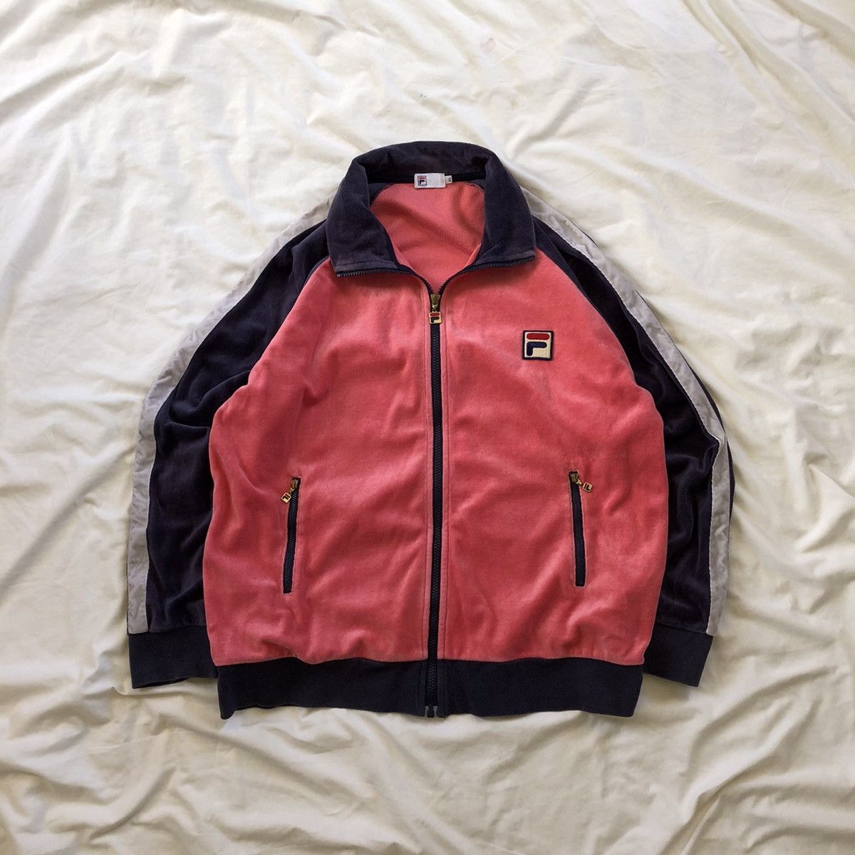 Fila × Japanese Brand FILA Patch Logo Zipper Fleece Sweater Size US XL / EU 56 / 4 - 1 Thumbnail