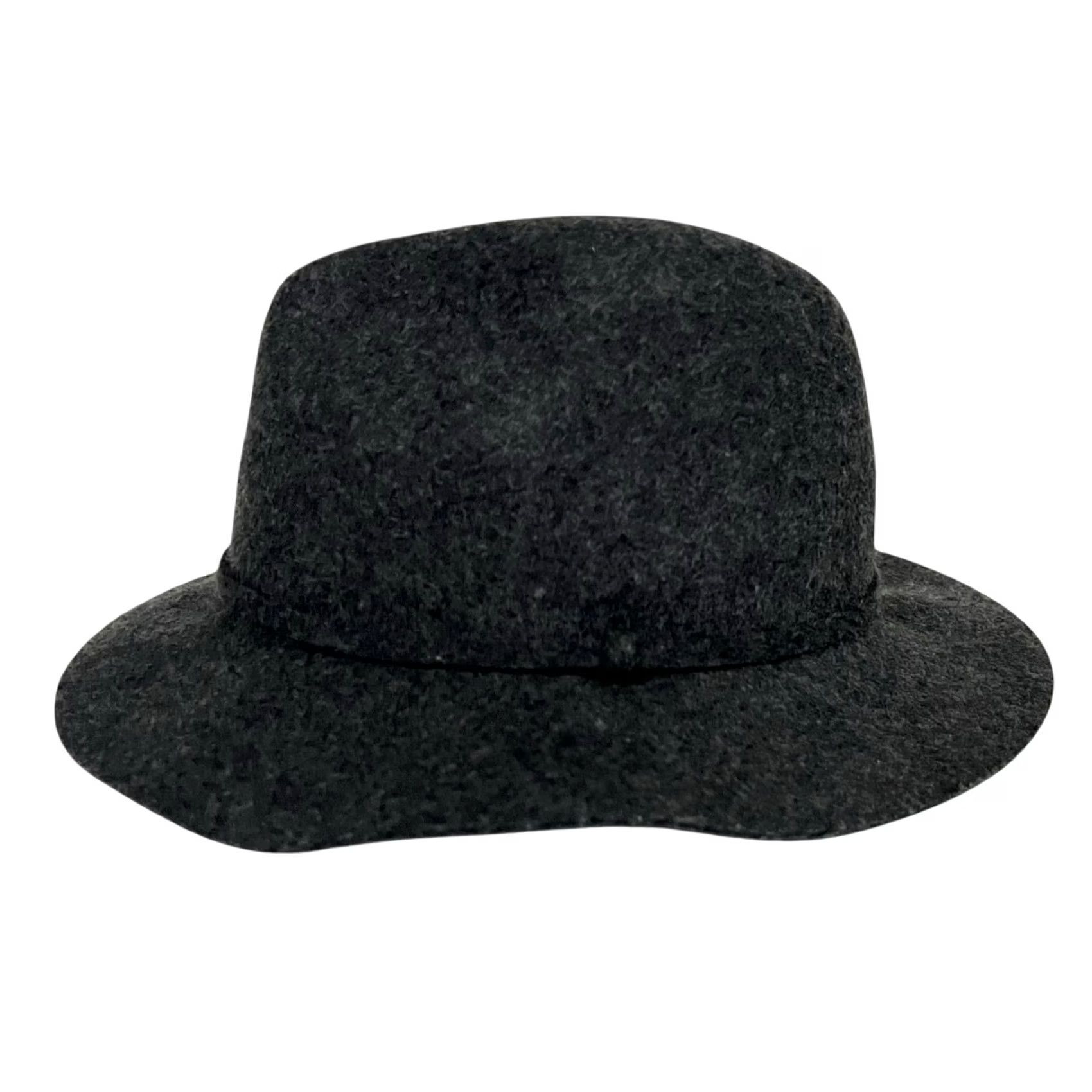 J.Crew J. Crew Women’s Classic Dark Gray Hat 100% Wool Felt Fedora B3486 Sz M-L Hats Size ONE SIZE - 2 Thumbnail