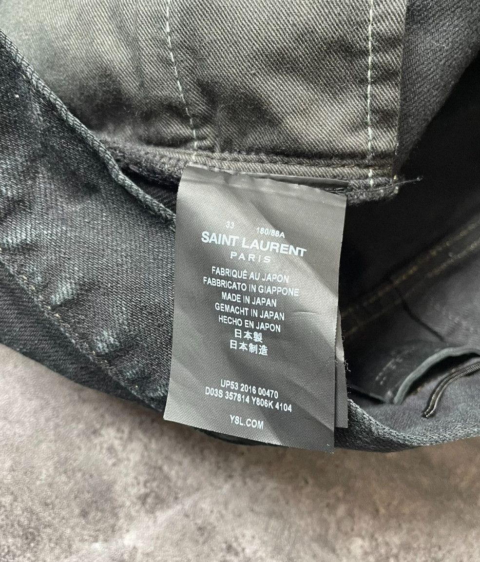 Saint Laurent Paris saint Laurent parisFall/Winter 16 Black Chain Greasy Scrub Size US 33 - 5 Thumbnail