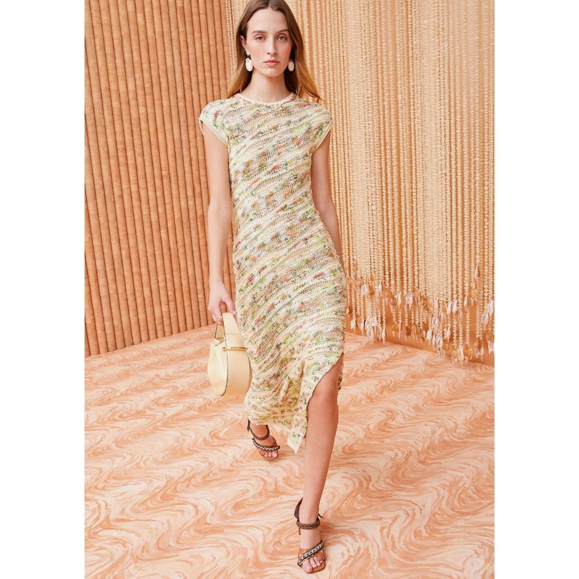 Ulla Johnson Ulla Johnson Dune Dress Confetti knit midi yellow size M Size M / US 6-8 / IT 42-44 - 1 Thumbnail