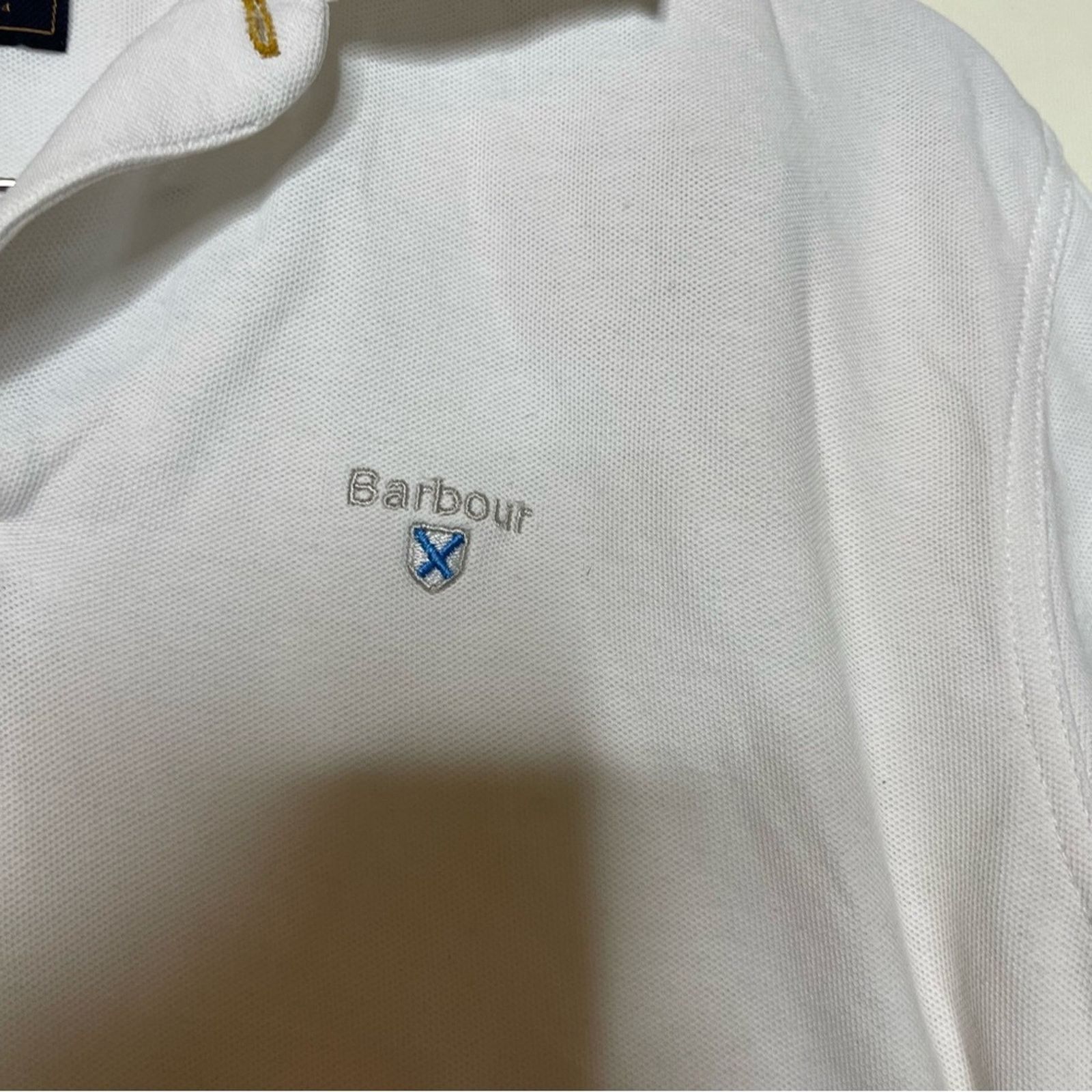 Barbour Barbour white polo shirt sz L Size US L / EU 52-54 / 3 - 4 Thumbnail