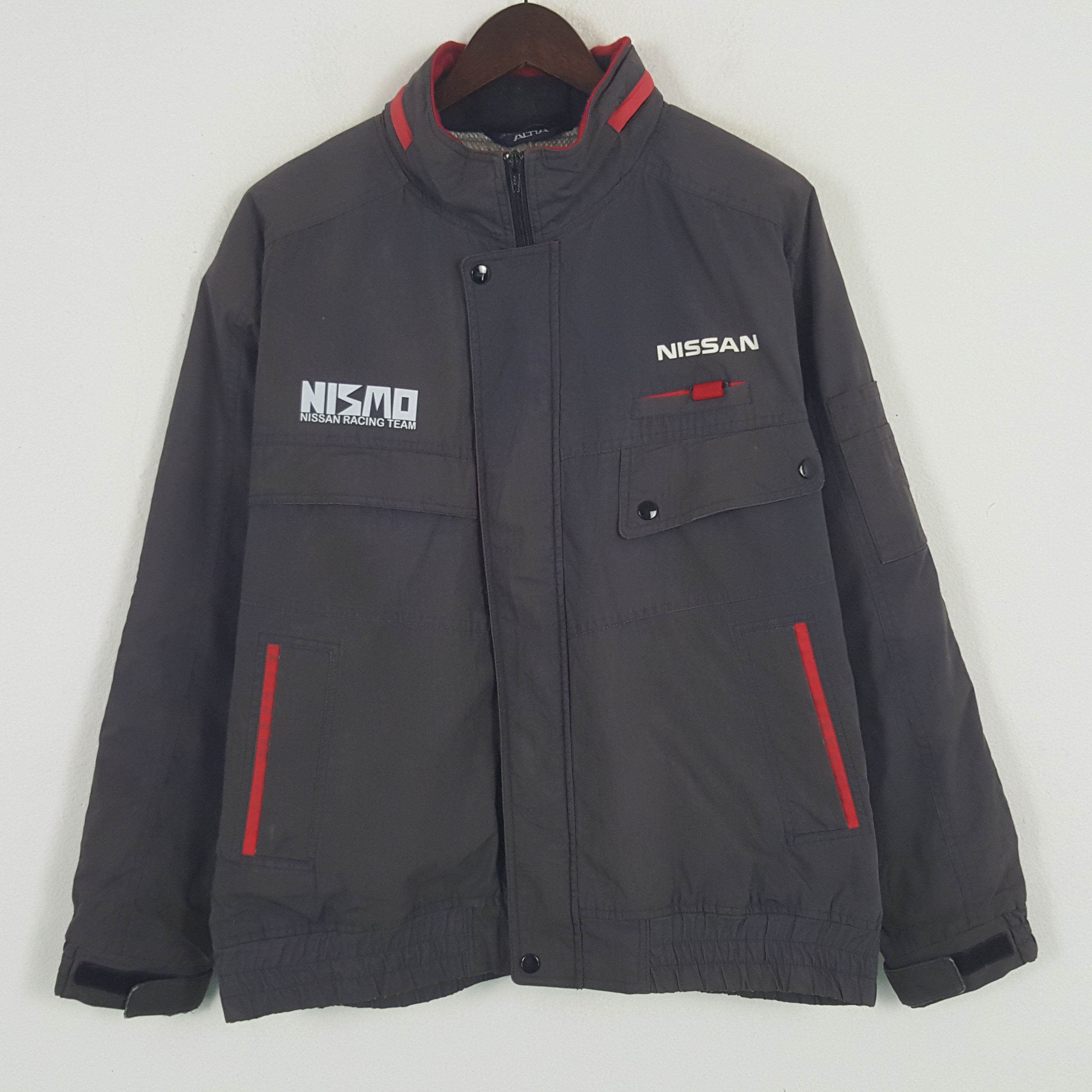 Vintage Vintage Nissan Racing Team Custom Bomber Sport Jacket Size US L / EU 52-54 / 3 - 3 Thumbnail
