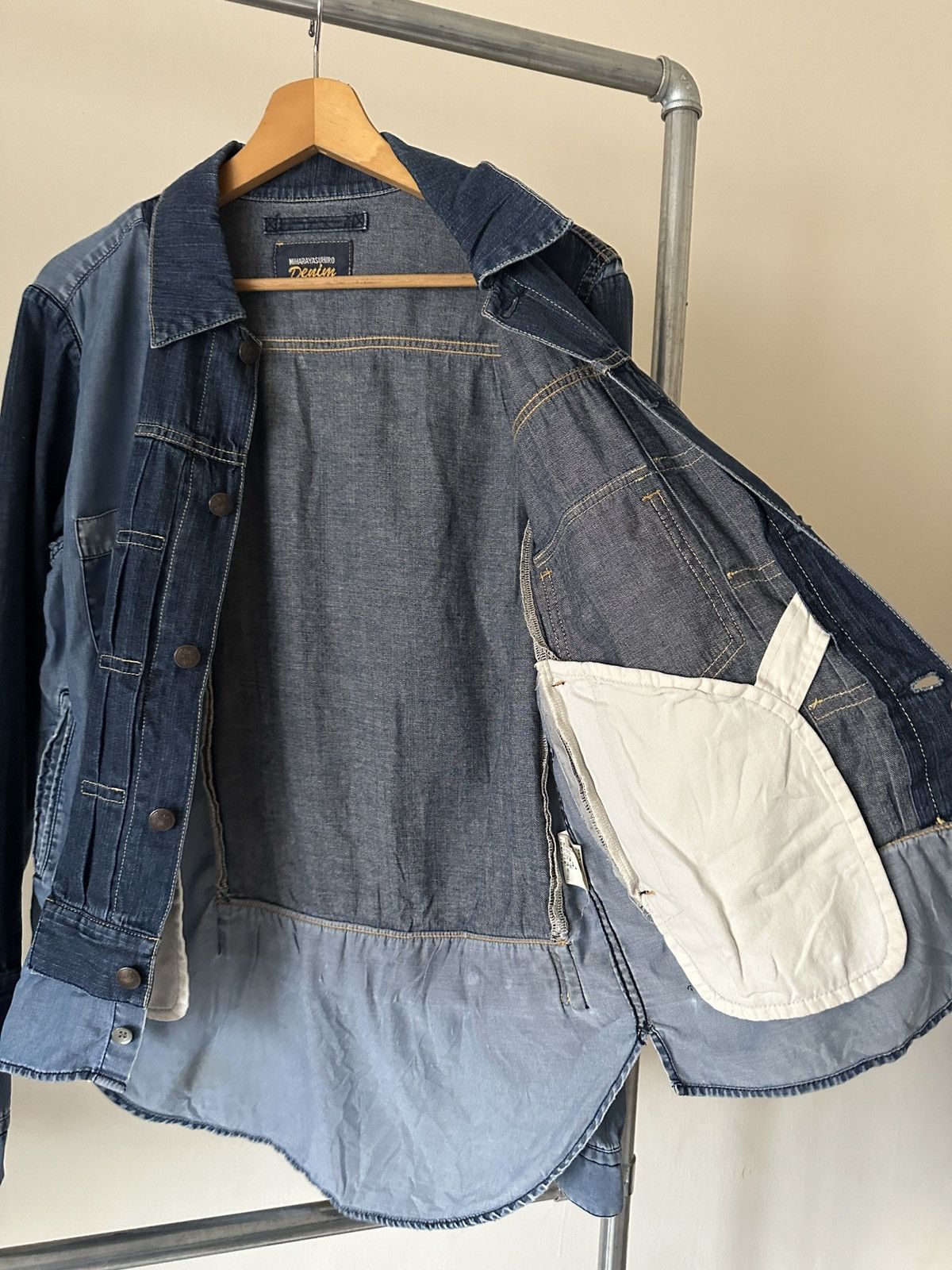 Maison MIHARA YASUHIRO SS2011 Mihara Yasuhiro Reconstruct Type 2 Denim Jacket Size US S / EU 44-46 / 1 - 7 Thumbnail