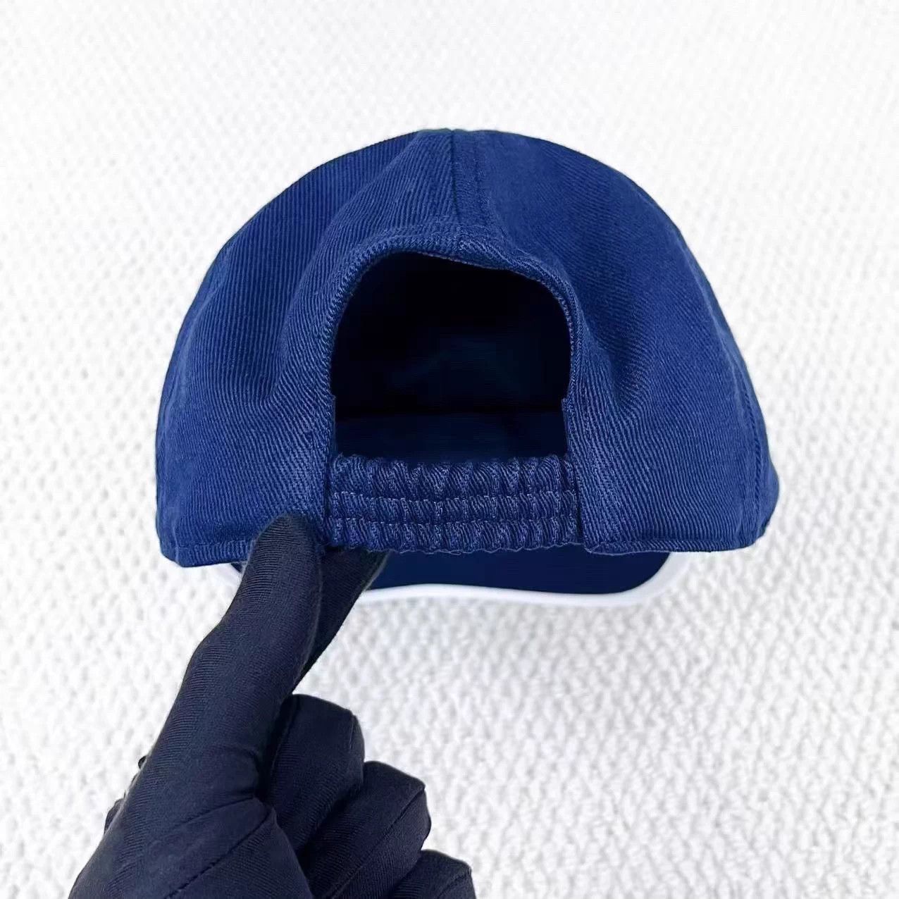 Miu Miu Miu Miu Navy Stripe Embroidered Logo Baseball Cap L Size ONE SIZE - 4 Thumbnail