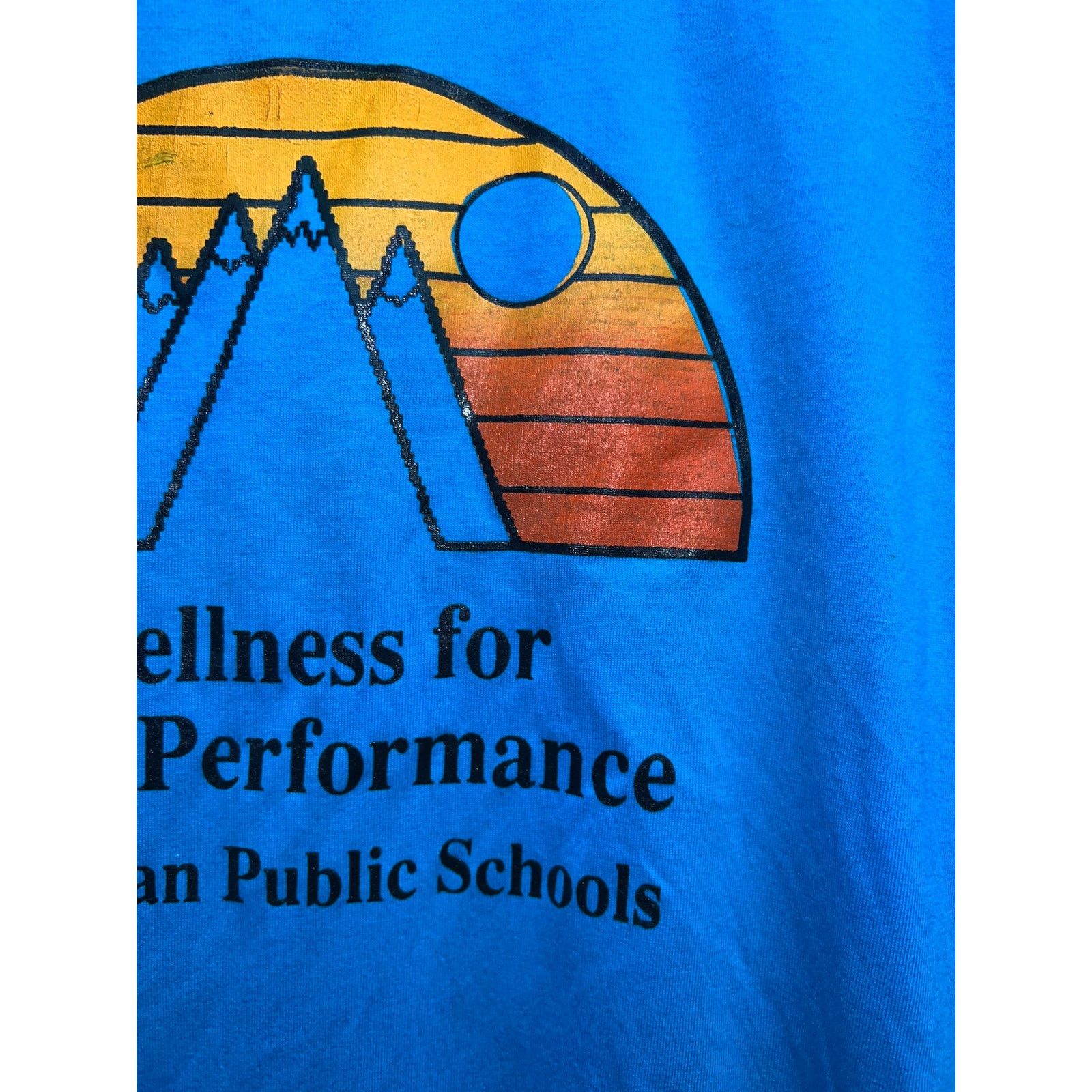 Jerzees Vintage Public School Performance Shirt Wellness Fitness Tee Size US L / EU 52-54 / 3 - 5 Thumbnail