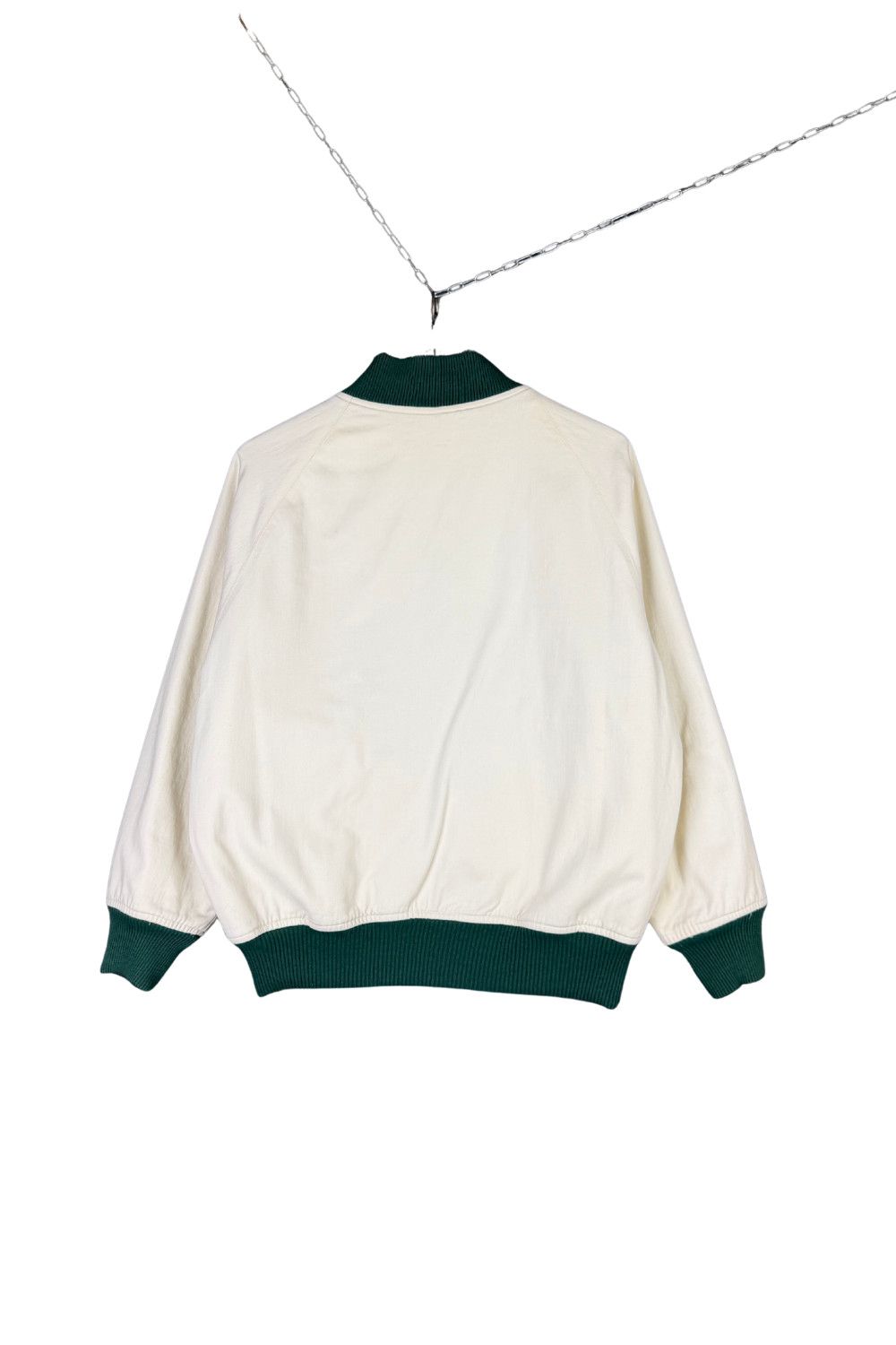 Polo Ralph Lauren 90s Polo Ralph Lauren HK Made Cream Varsity Blouson Jacket Size US M / EU 48-50 / 2 - 2 Thumbnail
