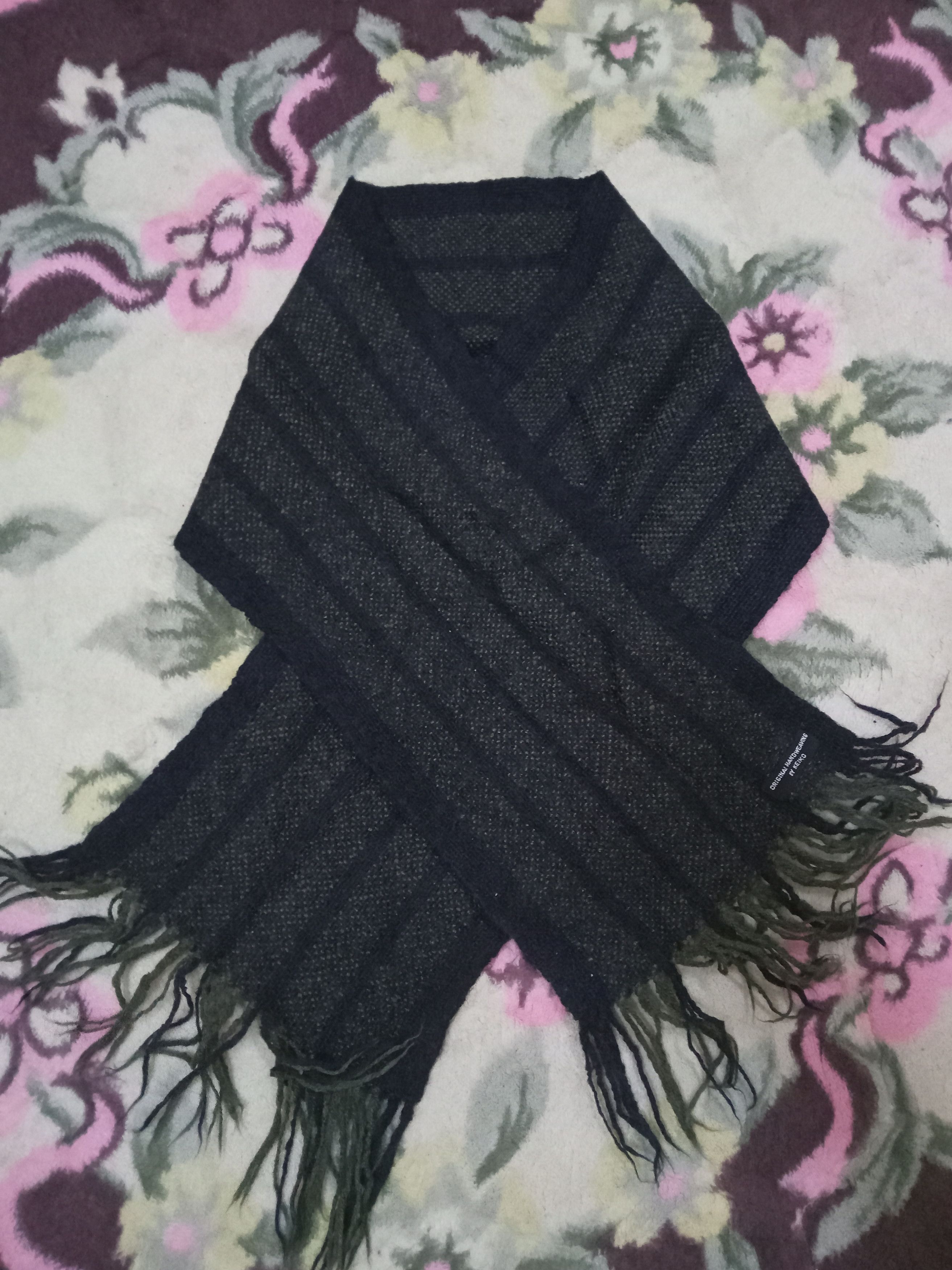 Designer Original Handweaving By Keiko Wool Muffler Size ONE SIZE - 1 Thumbnail