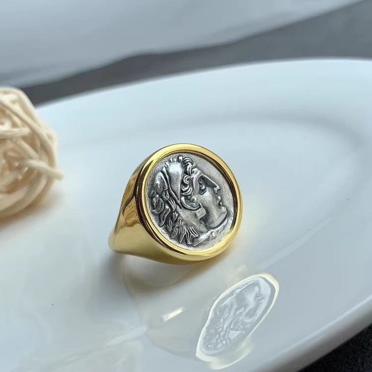 Vintage Greek David Ring Vintage Rings🔥🔥🔥 Size ONE SIZE - 5 Thumbnail