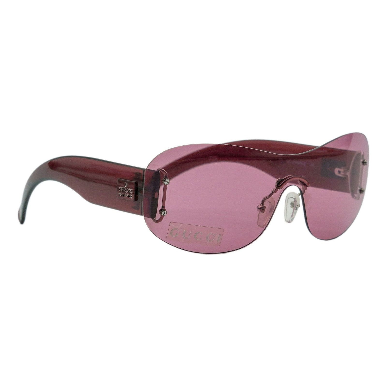 Gucci Gucci GG 2712/S Rimless Shield Sunglasses Vintage Y2K Black