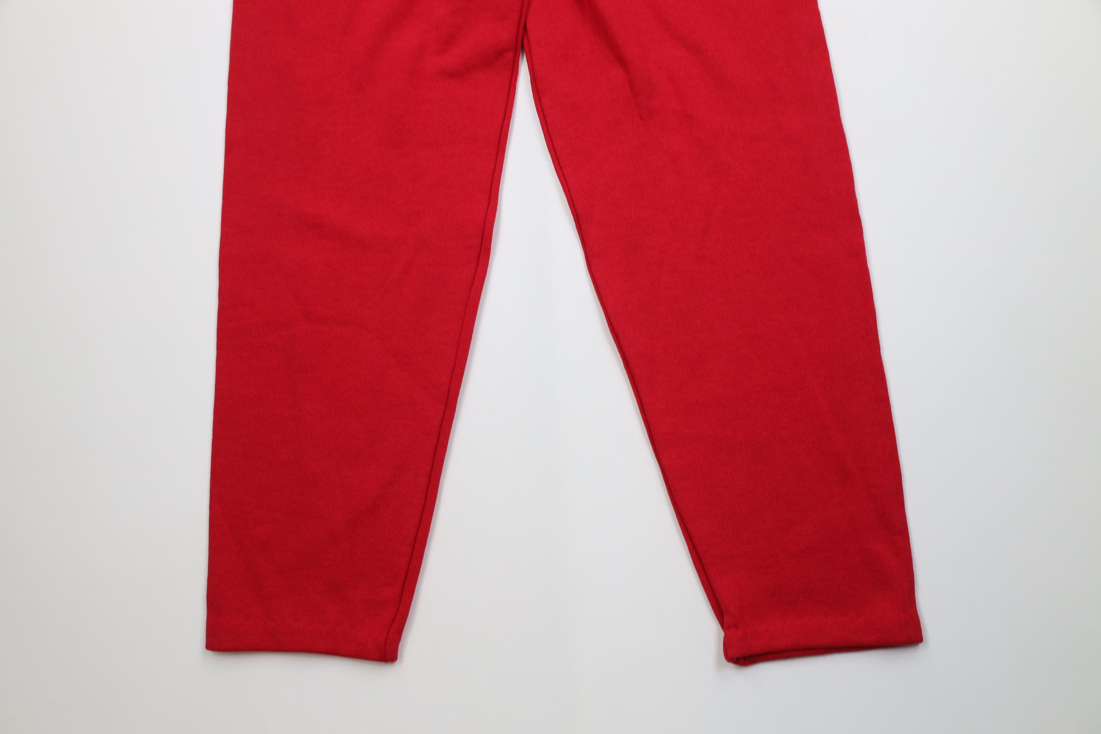 Vintage Vintage 90s Streetwear Tapered Sweatpants Pants Red USA Size 24" / US 00 / IT 34 - 11 Thumbnail