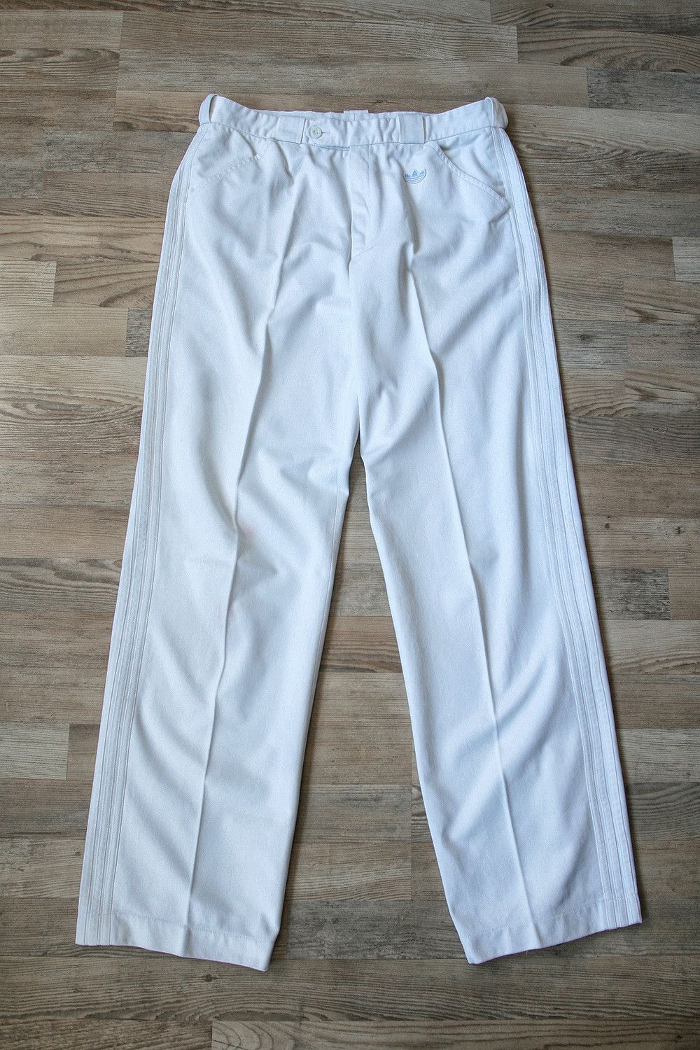 Adidas Vintage Adidas 80s Made in France White ATP Pants 32 Size US 32 / EU 48 - 1 Thumbnail