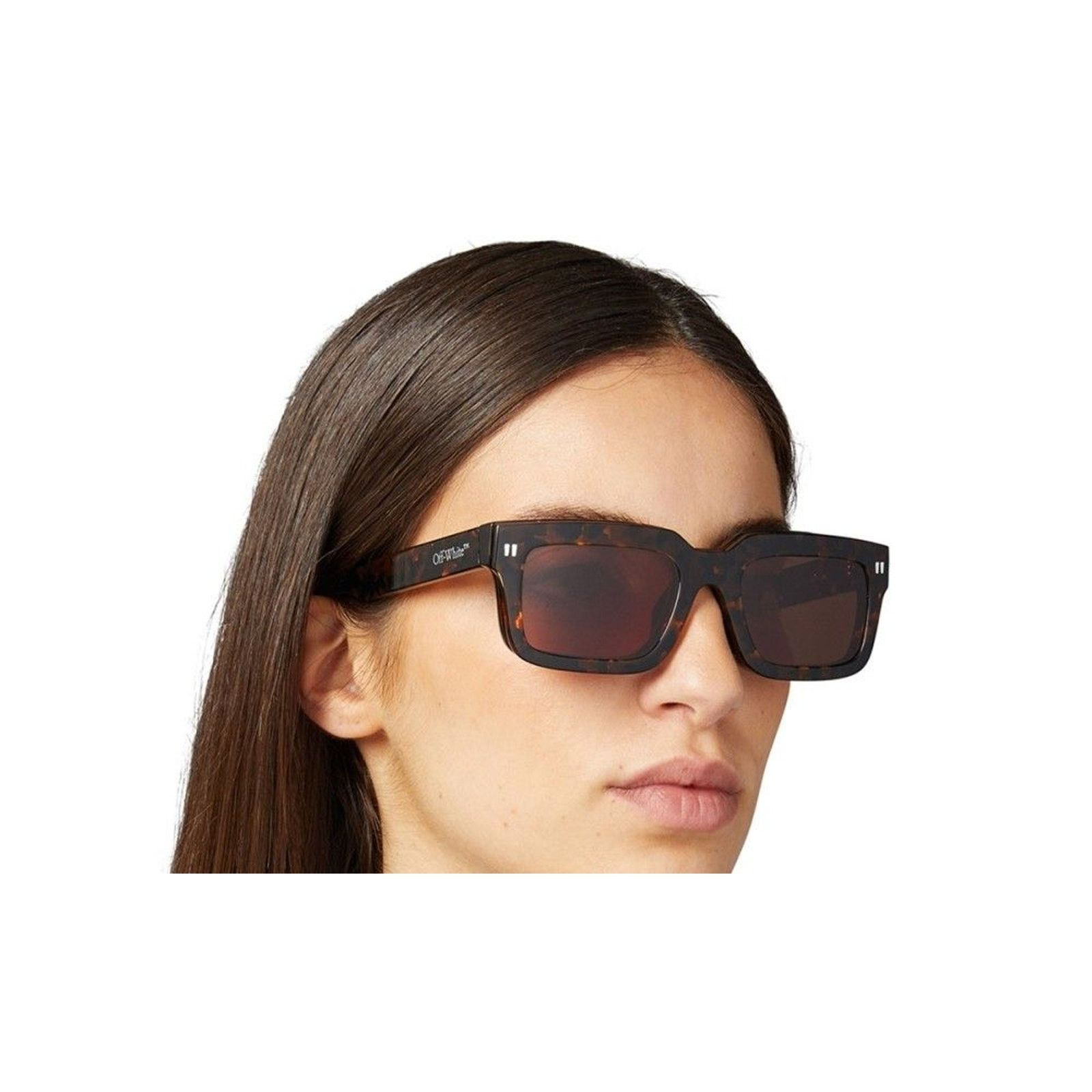 Off-White Off-White CLIP ON HAVANA BROWN-(OERI130S24PLA0016064-FR) Size ONE SIZE - 4 Thumbnail