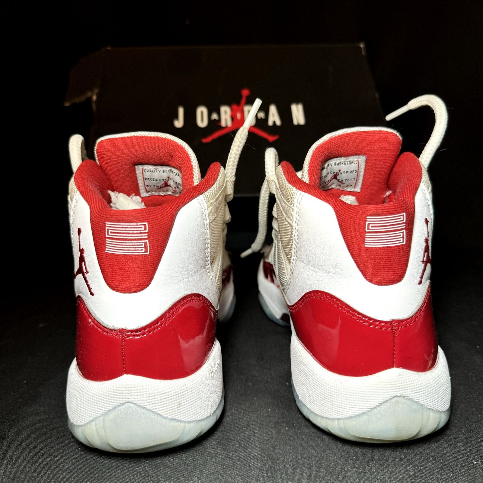 Jordan Brand × Nike Size 5 - Nike Air Jordan 11 Retro GS Cherry 2022 Men's Shoes Size US 5 / EU 37 - 5 Thumbnail