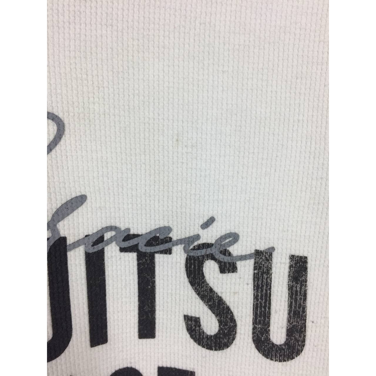 Vintage Gracie Brand Academy Jiu Jitsu Logo Waffle Longsleeve Tee Size US S / EU 44-46 / 1 - 5 Thumbnail