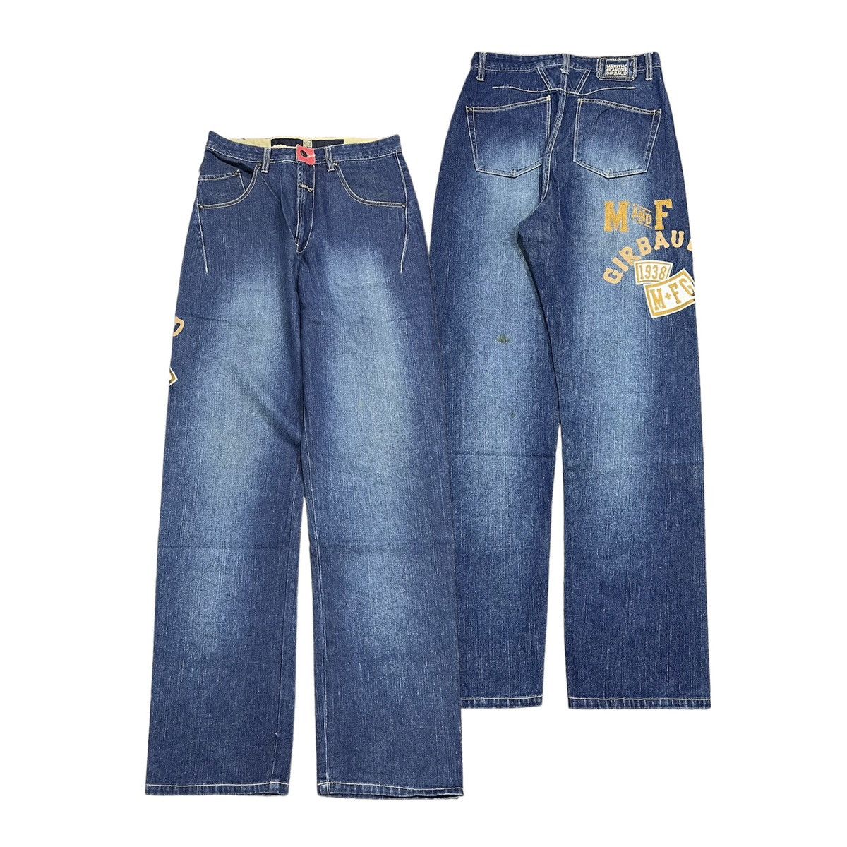 image of Marithe Francois Girbaud Denim Pants in Blue, Men's (Size 32)