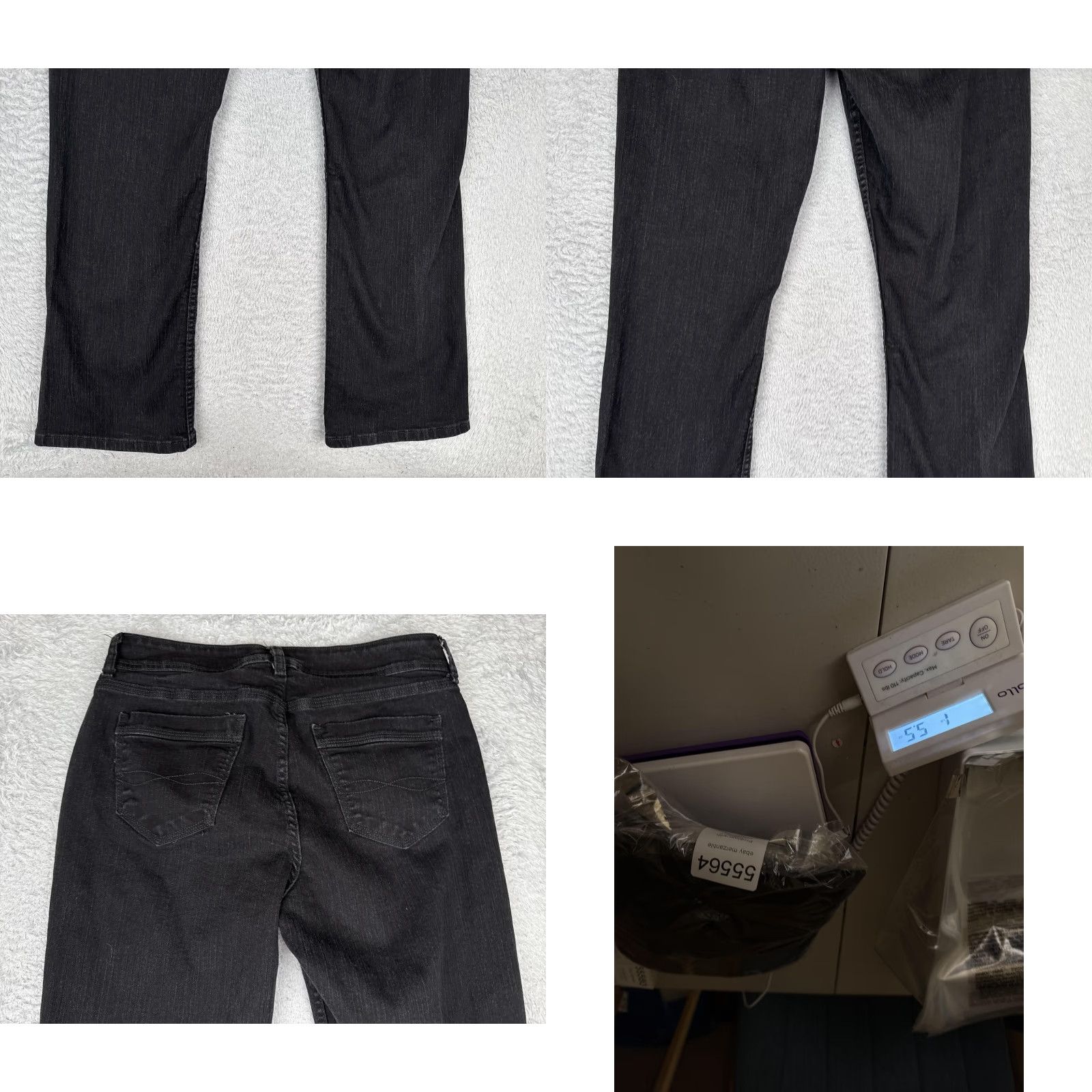 Lee Riders by Lee Jeans Womens 14 Black Mid Rise Bootcut Stretch Denim Cotton 32x31 Jeans Women Bootscut 90s City Size 36" / US 14 / IT 50 - 10 Thumbnail