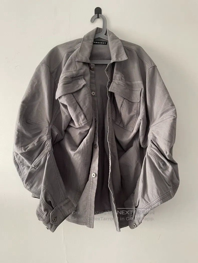 Y/Project Size M Grey tooling big pockets pleated wide sl