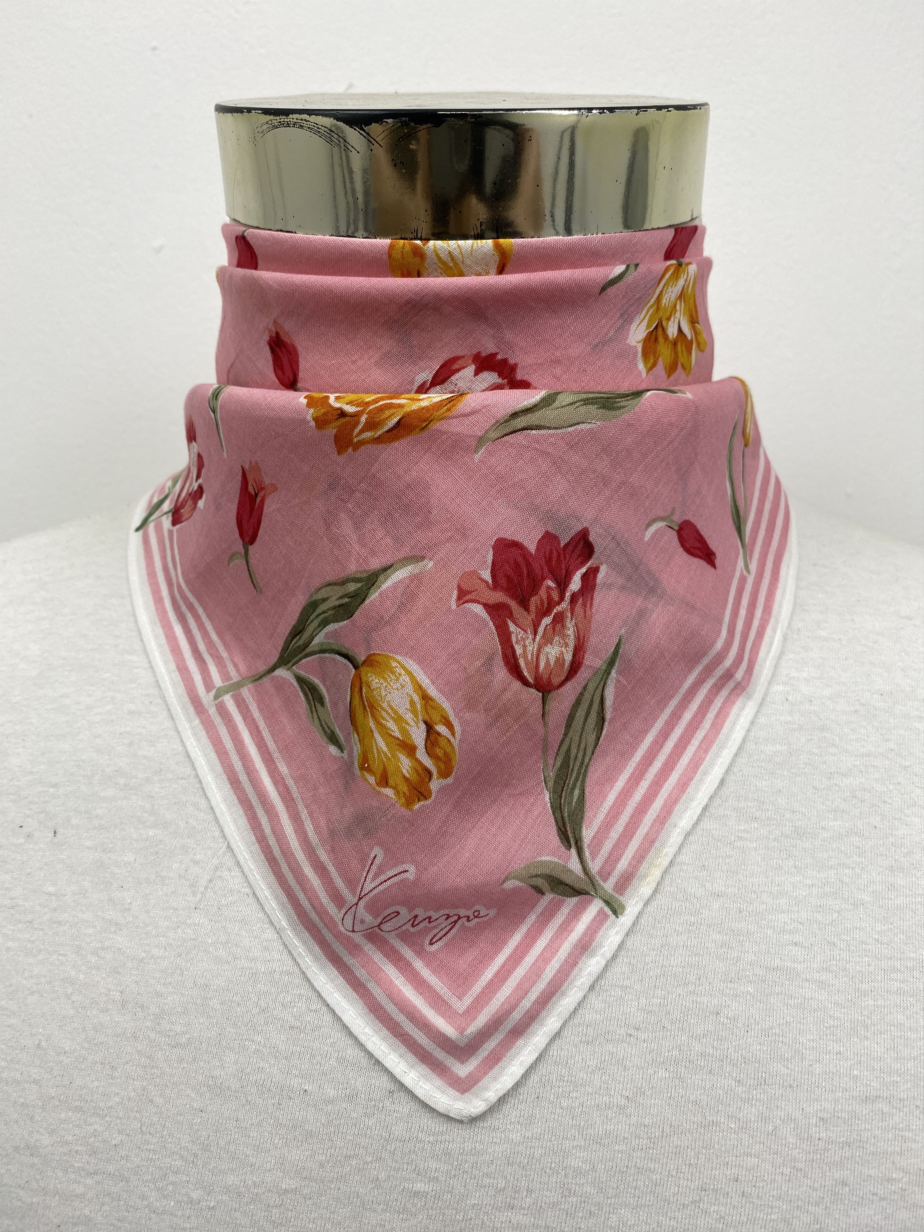 Kenzo × Vintage Kenzo Handkerchief / Bandana / Neckerchief HKC0211 Size ONE SIZE - 2 Thumbnail