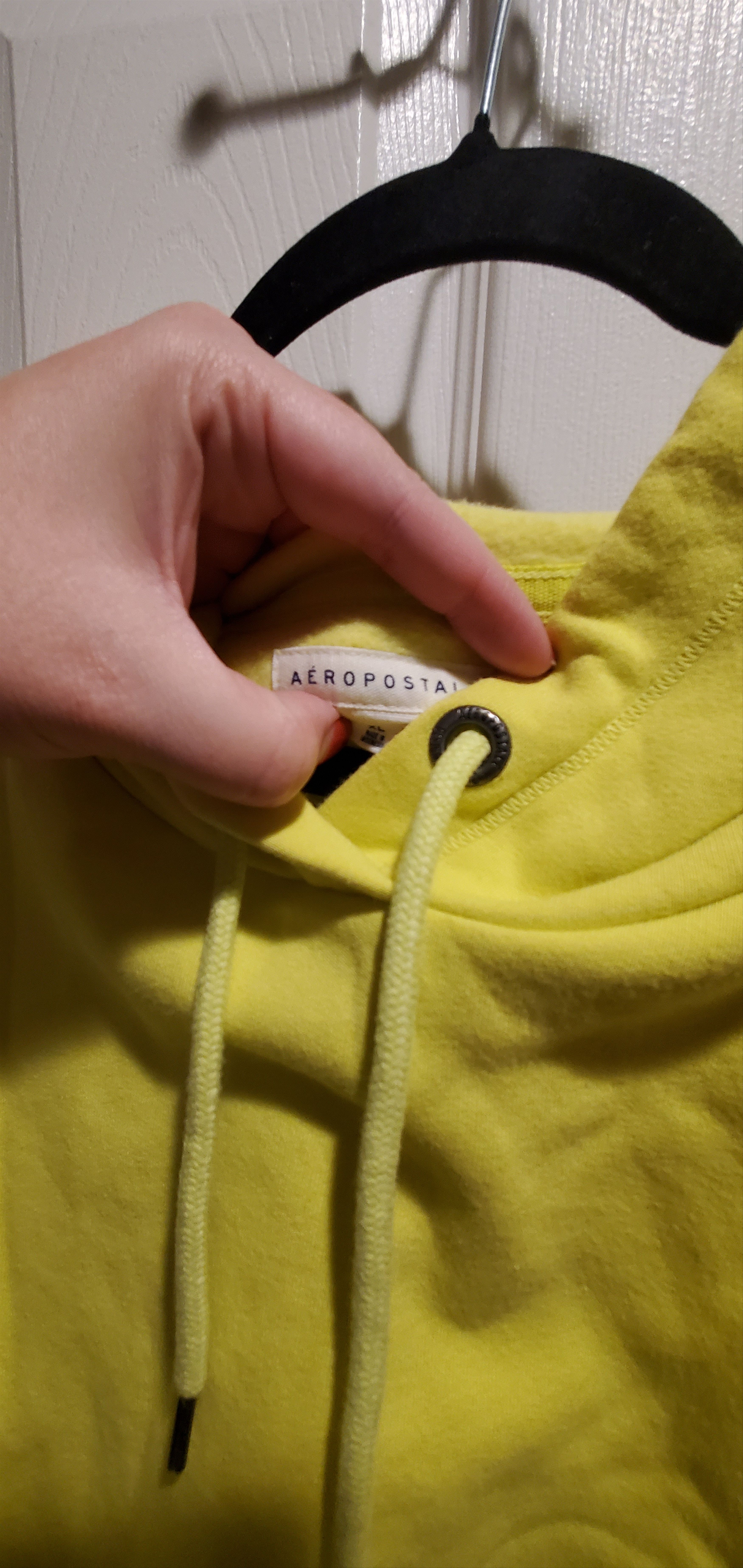 Aeropostale Yellow cropped hoodie (size xl) Size XL / US 12-14 / IT 48-50 - 6 Thumbnail